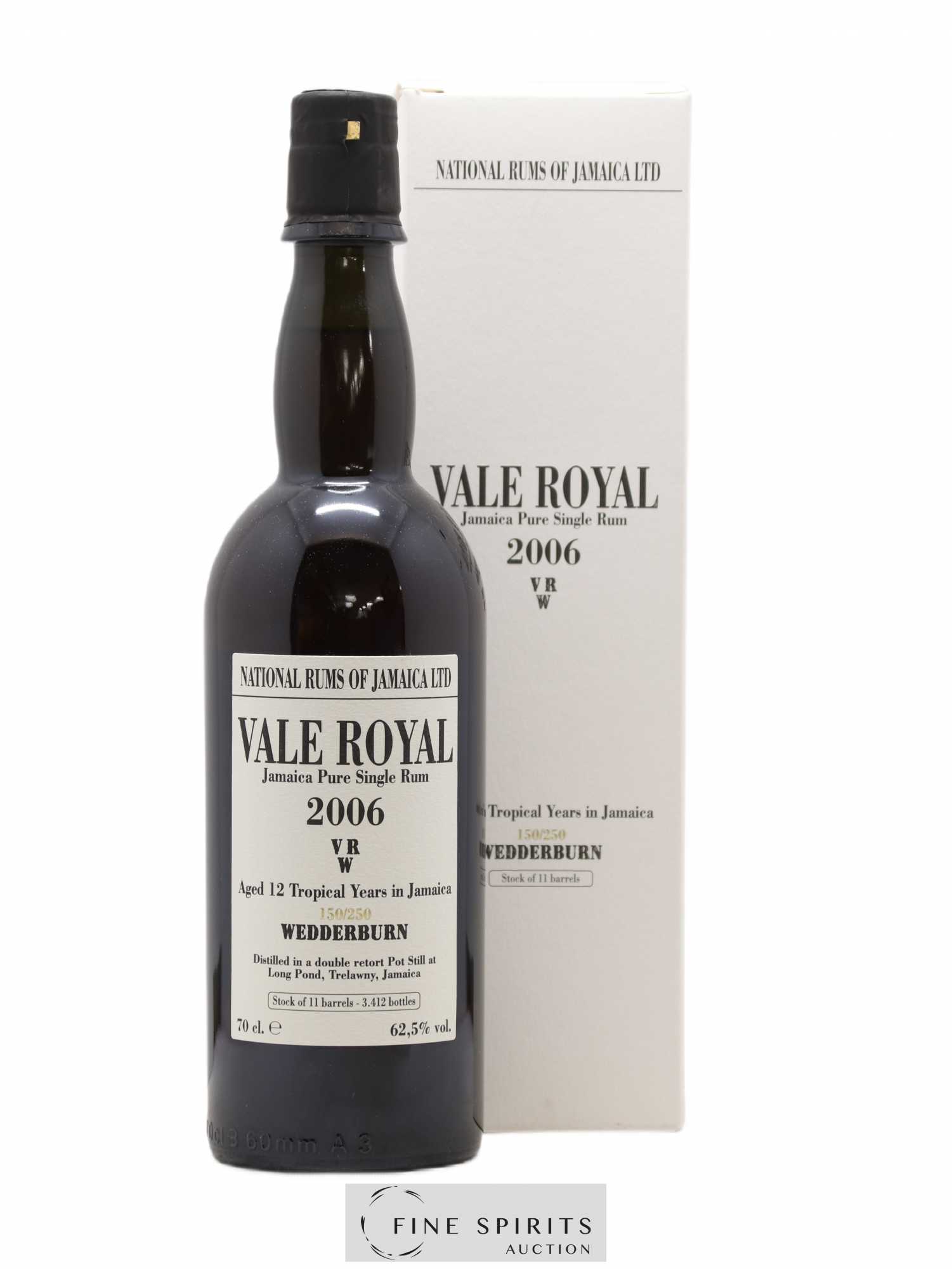 Vale Royal 12 years 2006 Velier VRW One of 3412 - bottled 2018 - Lot de 1 bouteille - 0