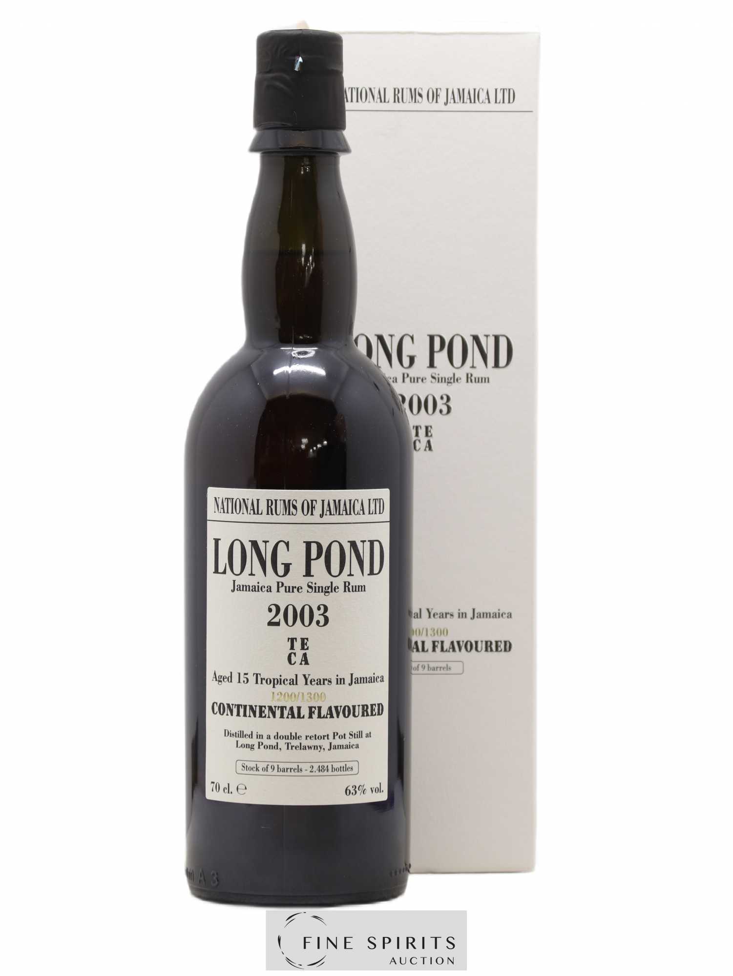 Long Pond 15 years 2003 Of. Mark TECA - One of 2484 - bottled 2018 LM&V National Rums of Jamaica - Lot de 1 bouteille - 0