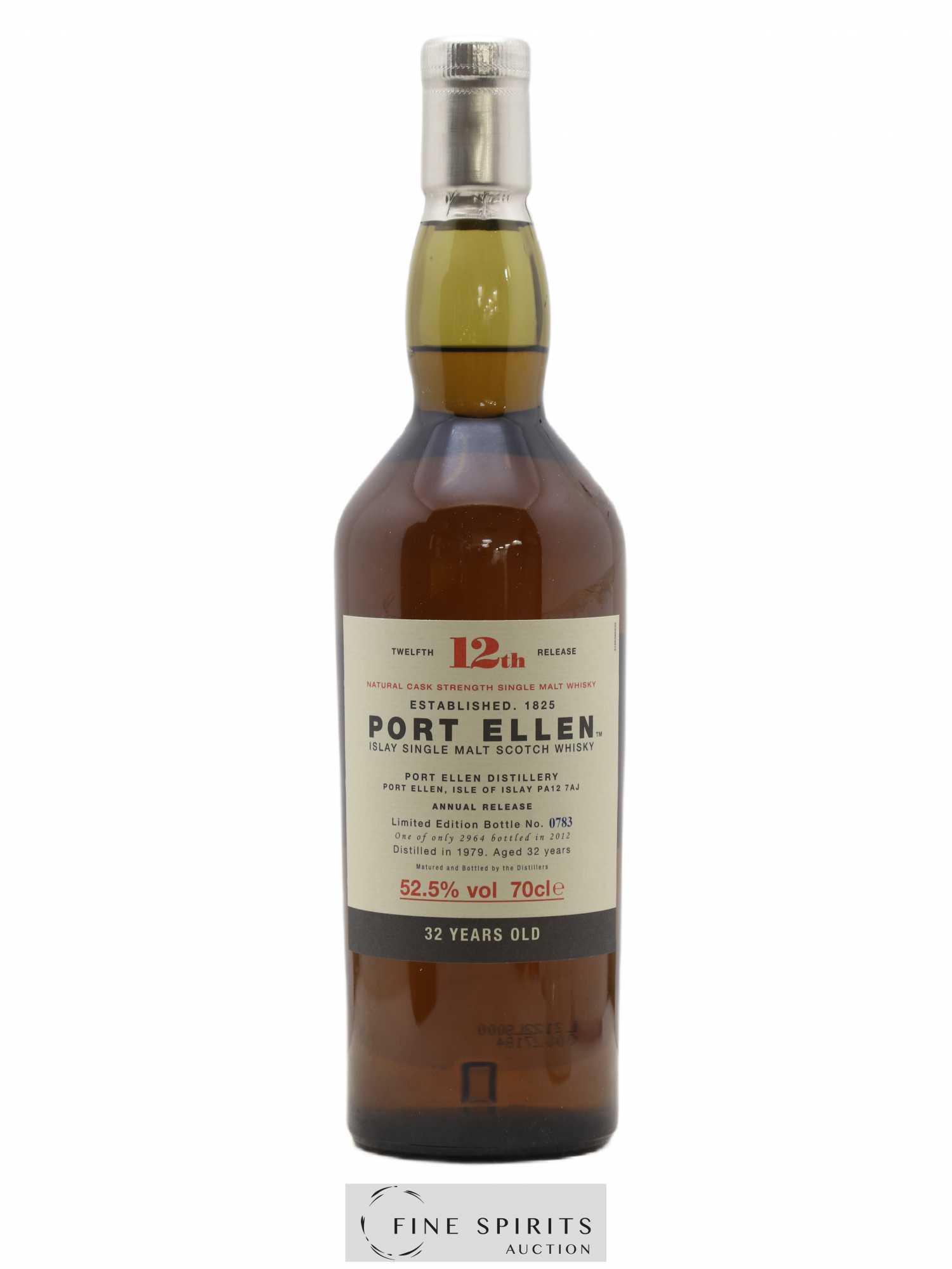 Port Ellen 32 years 1979 Of. 12th Release Natural Cask Strength - One of 2964 - bottled 2012 Limited Edition - Lot de 1 bouteille - 1