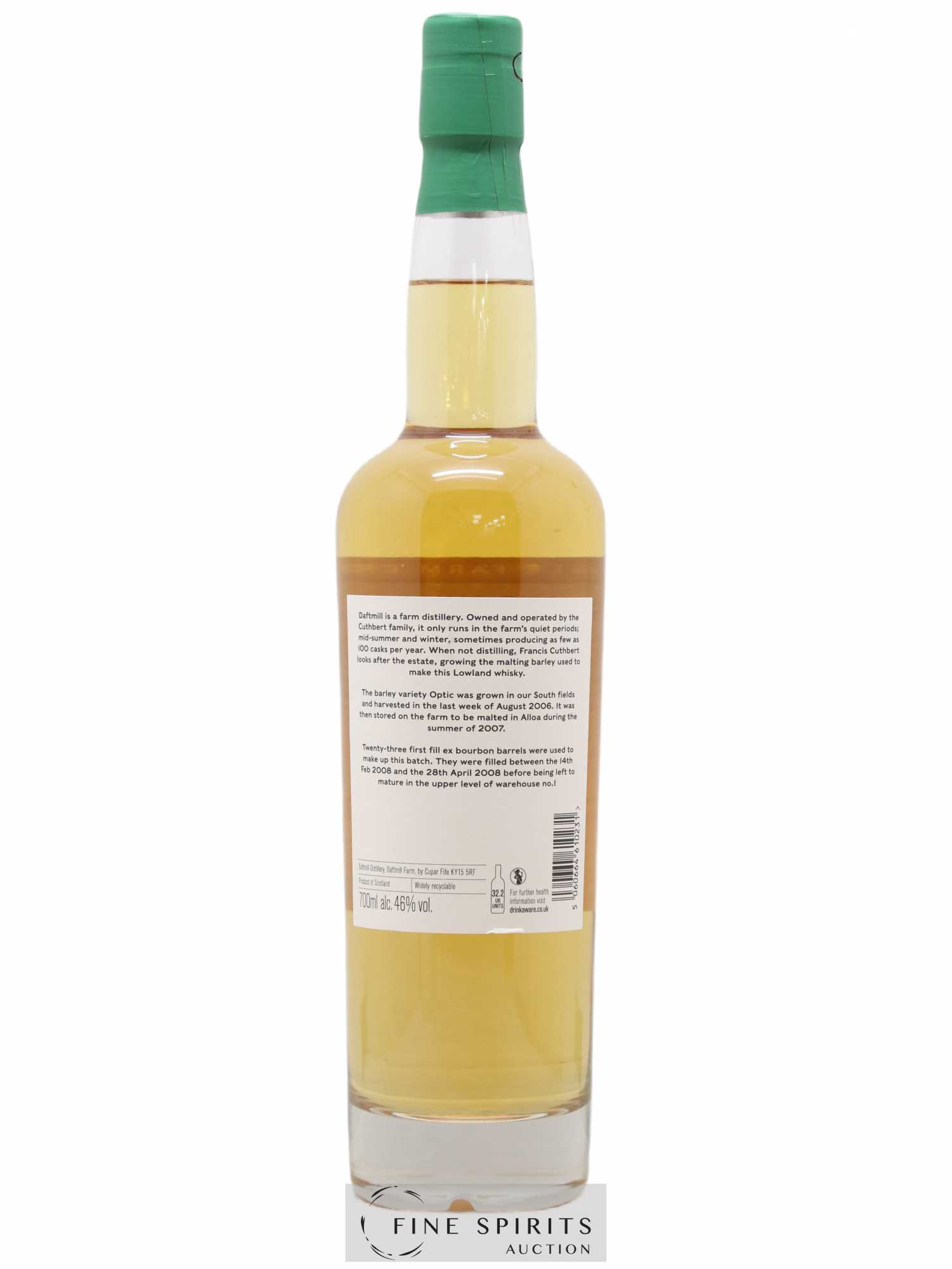 Daftmill 2008 Of. Single Farm Estate Winter Batch Release - bottled 2020 Limited Edition of 6000 bottles - Lot de 1 bouteille - 1