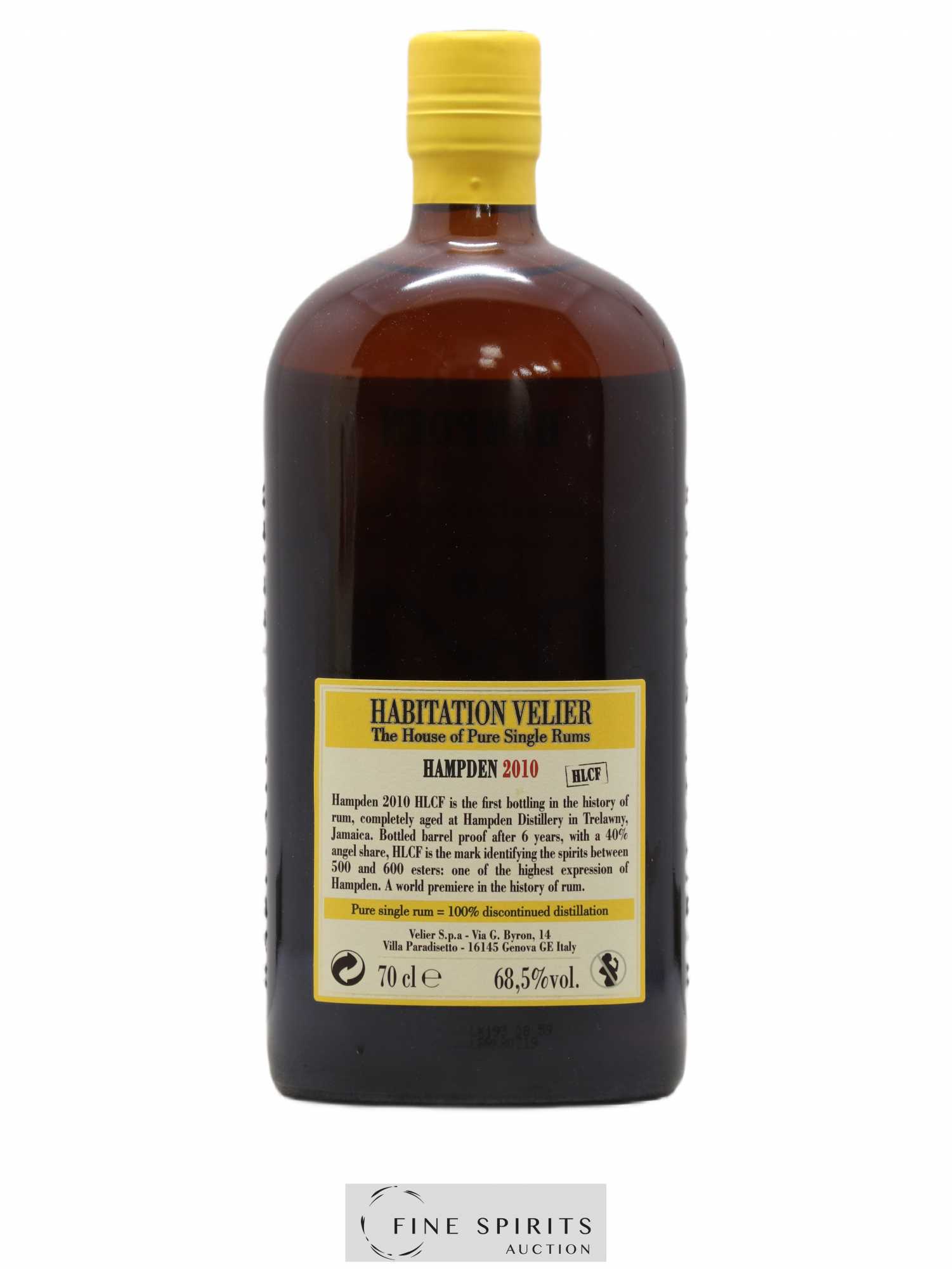 Hampden 6 years 2010 Velier HLCF Pot Still Distillation - bottled 2016 Habitation Velier - Lot de 1 bouteille - 2