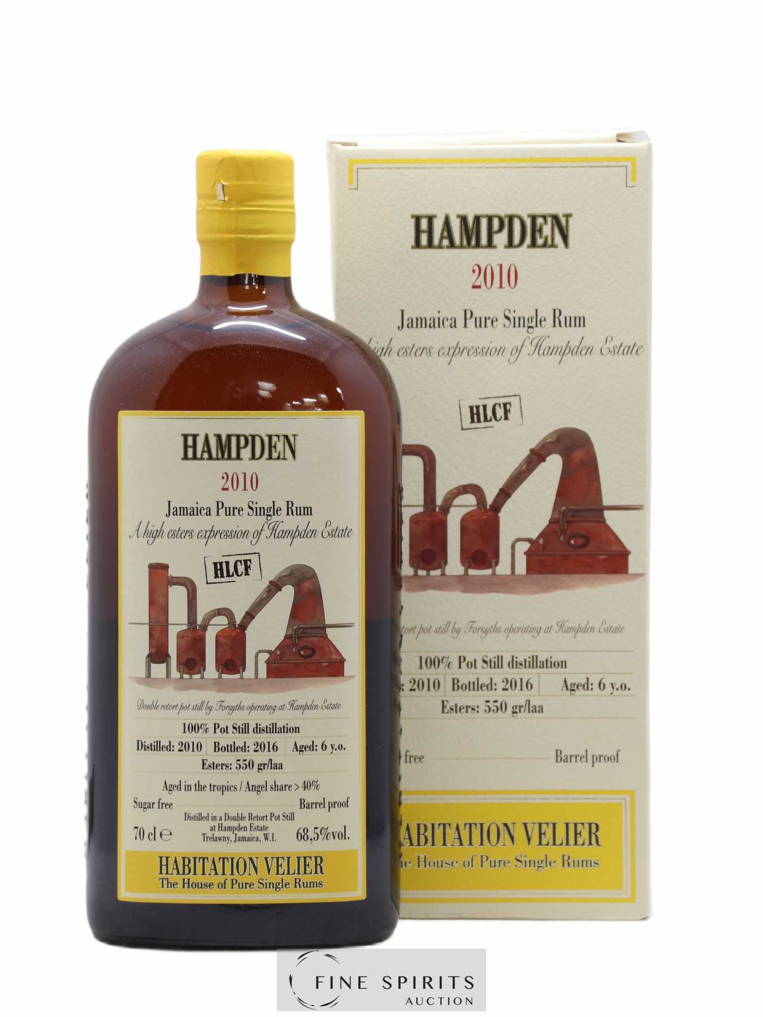 Hampden 6 years 2010 Velier HLCF Pot Still Distillation - bottled 2016 Habitation Velier - Lot de 1 bouteille - 0