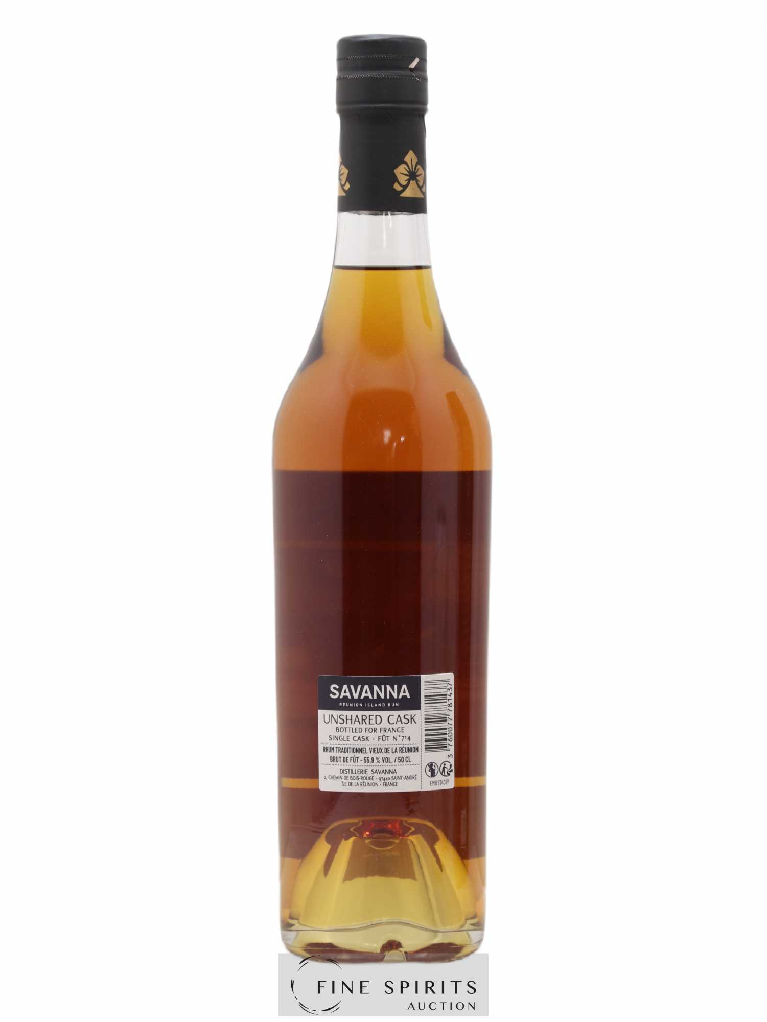 Savanna 6 years Of. Unshared Cask Fût n°714 - One of 725 bottled for France - Lot de 1 bouteille - 2