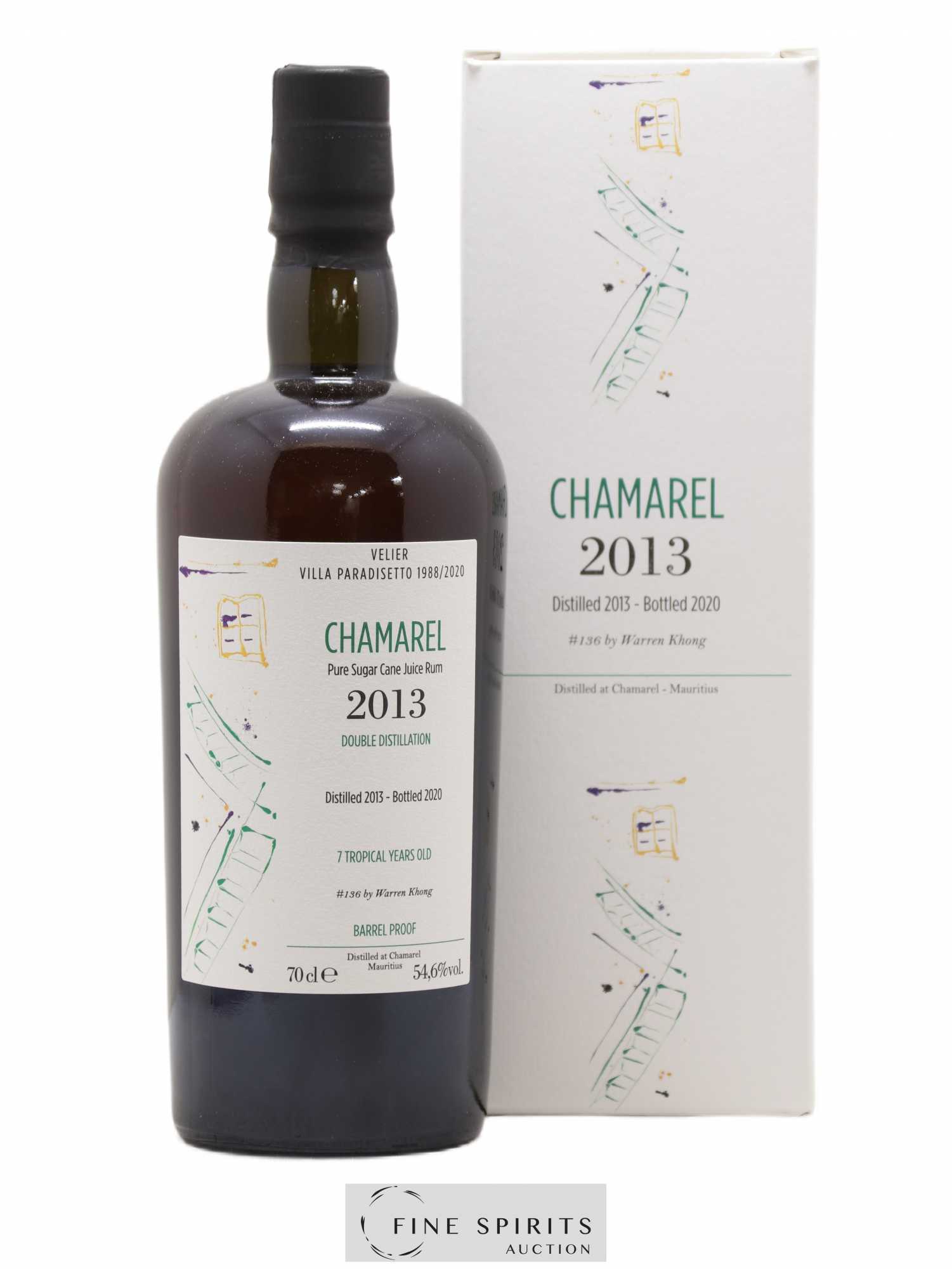 Chamarel 7 years 2013 Velier Villa Paradisetto 1988-2020 Cask n°136 - bottled 2020 - Lot de 1 bouteille - 0
