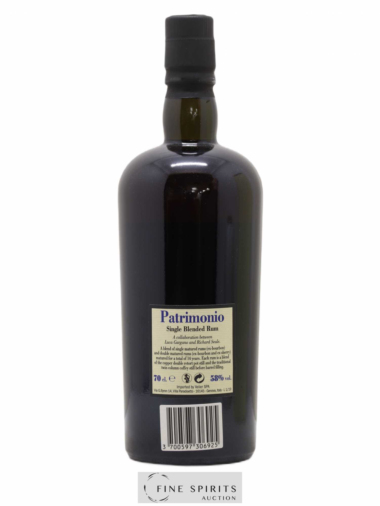 Foursquare 14 years 2004 Of. Patrimonio Double Maturation - One of 6000 - bottled 2019 Velier - Lot de 1 bouteille - 2