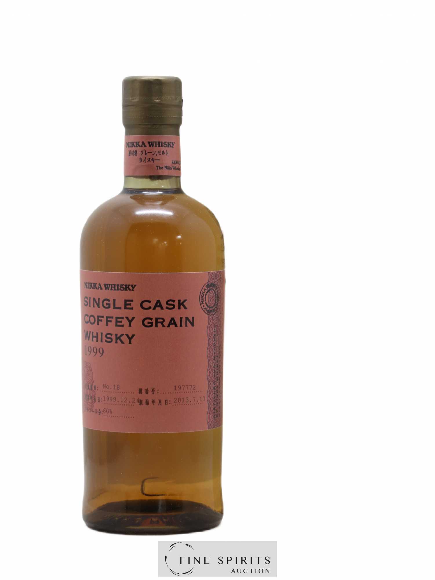 Nikka 1999 Of. Coffey Grain Cask n°197772 - bottled 2013 Nikka Single Cask - Lot de 1 bouteille - 1