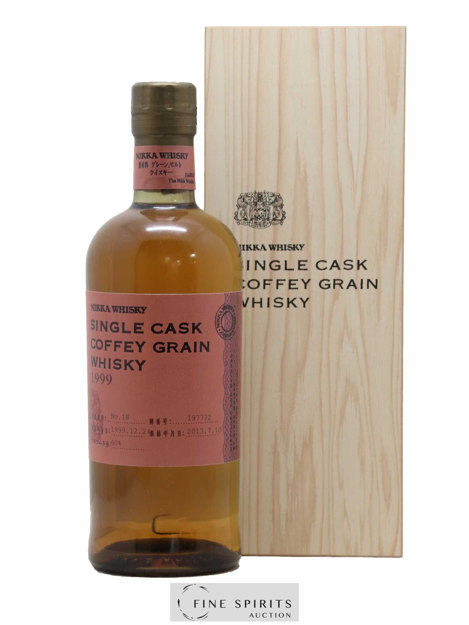 Nikka 1999 Of. Coffey Grain Cask n°197772 - bottled 2013 Nikka Single Cask - Lot de 1 bouteille - 0