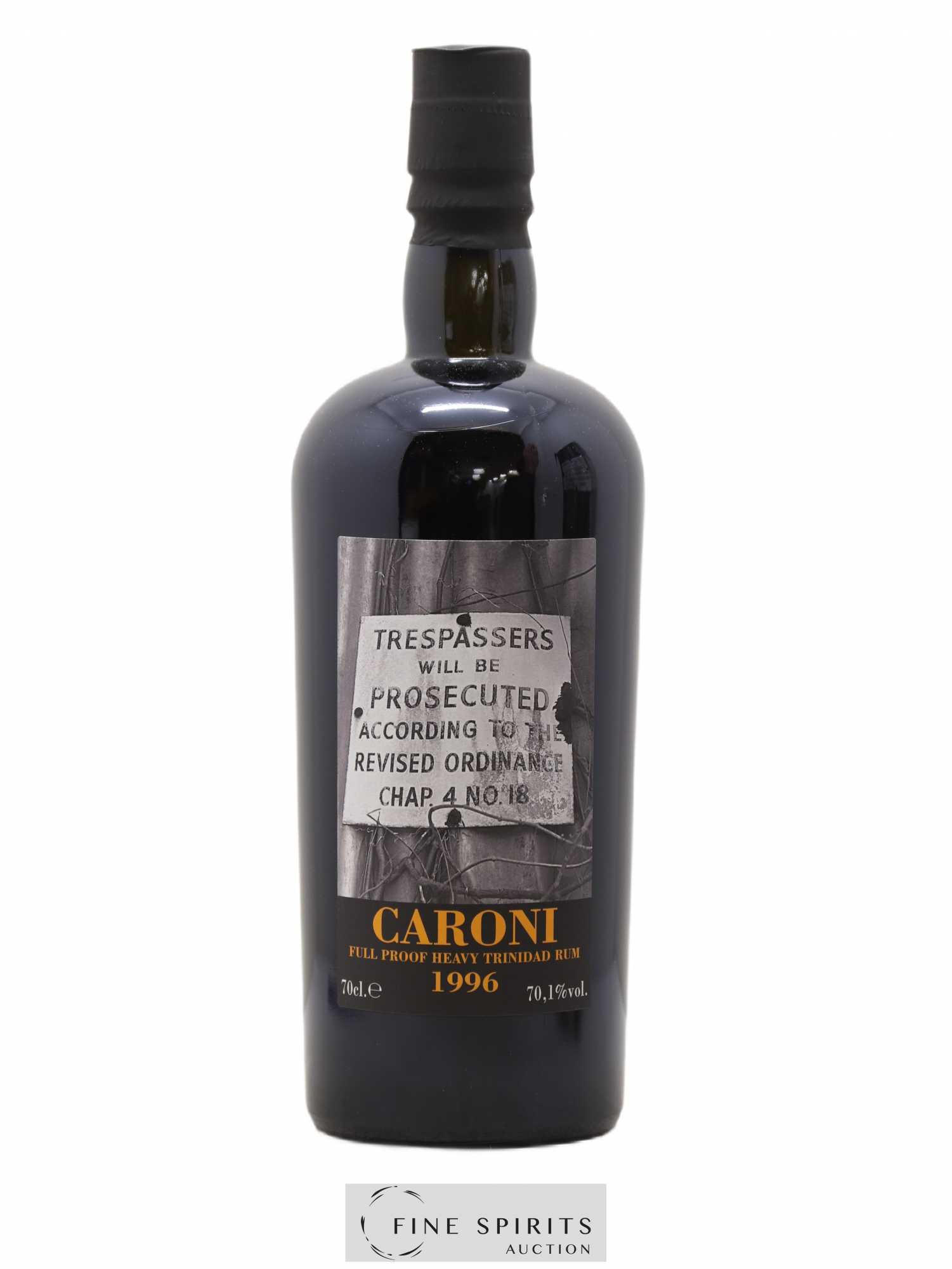 Caroni 20 years 1996 Velier Trespassers 35th Release - 3038 bottles - bottled 2016 Full Proof - Lot de 1 bouteille - 1