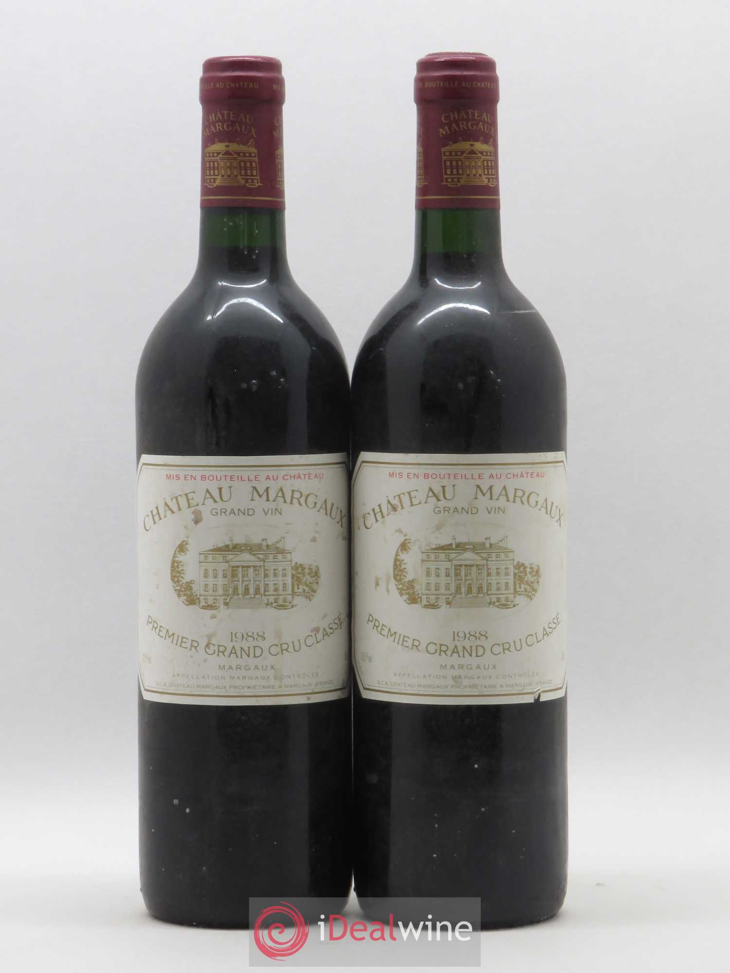Château Margaux 1er Grand Cru Classé 1988 - Lot de 2 bouteilles - 0