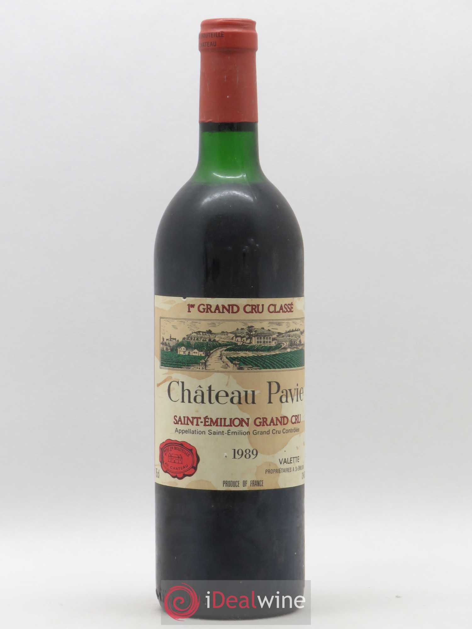 Château Pavie 1er Grand Cru Classé A 1989 - Lot de 1 bouteille - 0