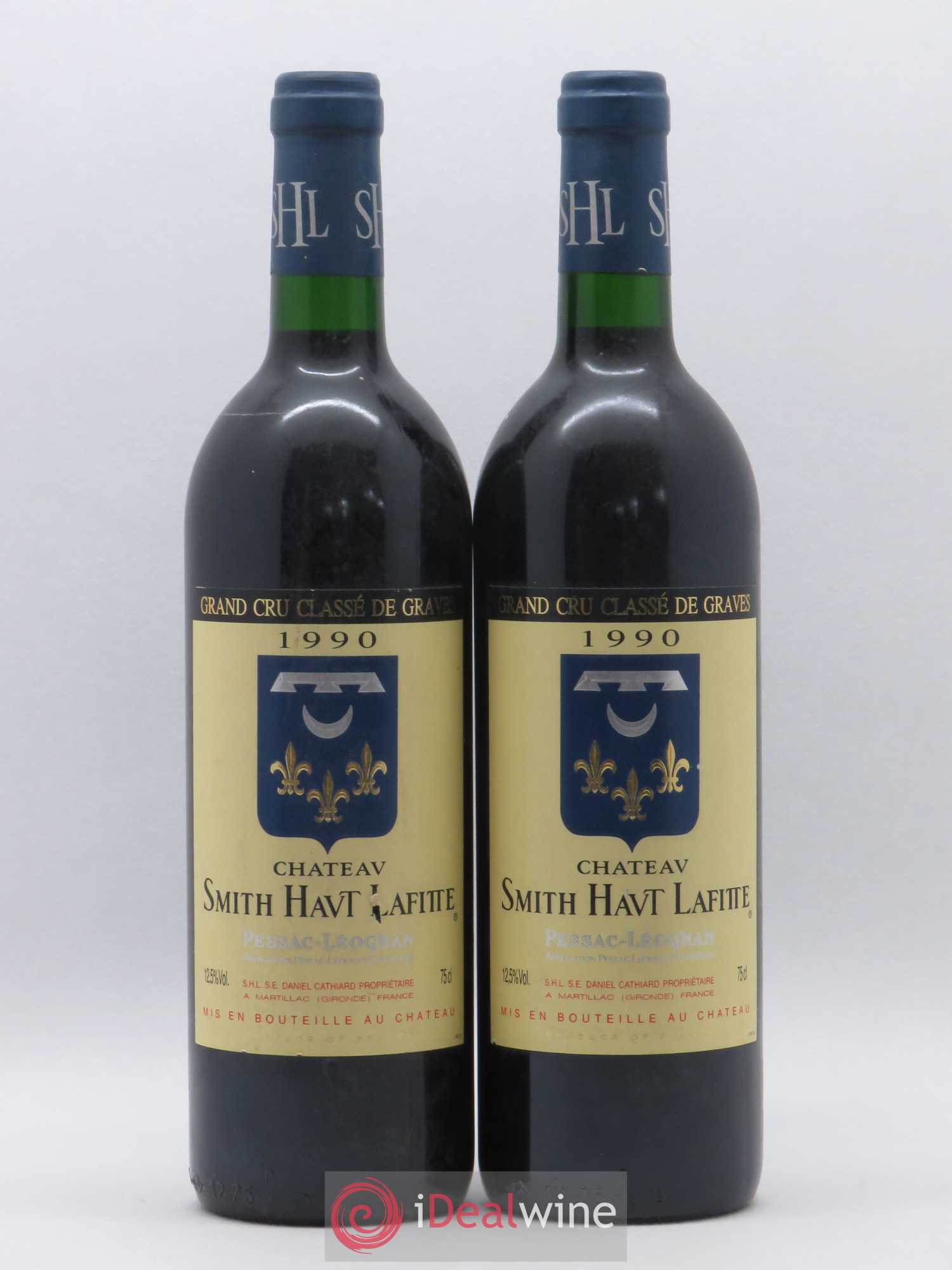 Château Smith Haut Lafitte Cru Classé de Graves 1990 - Lot de 2 bouteilles - 0