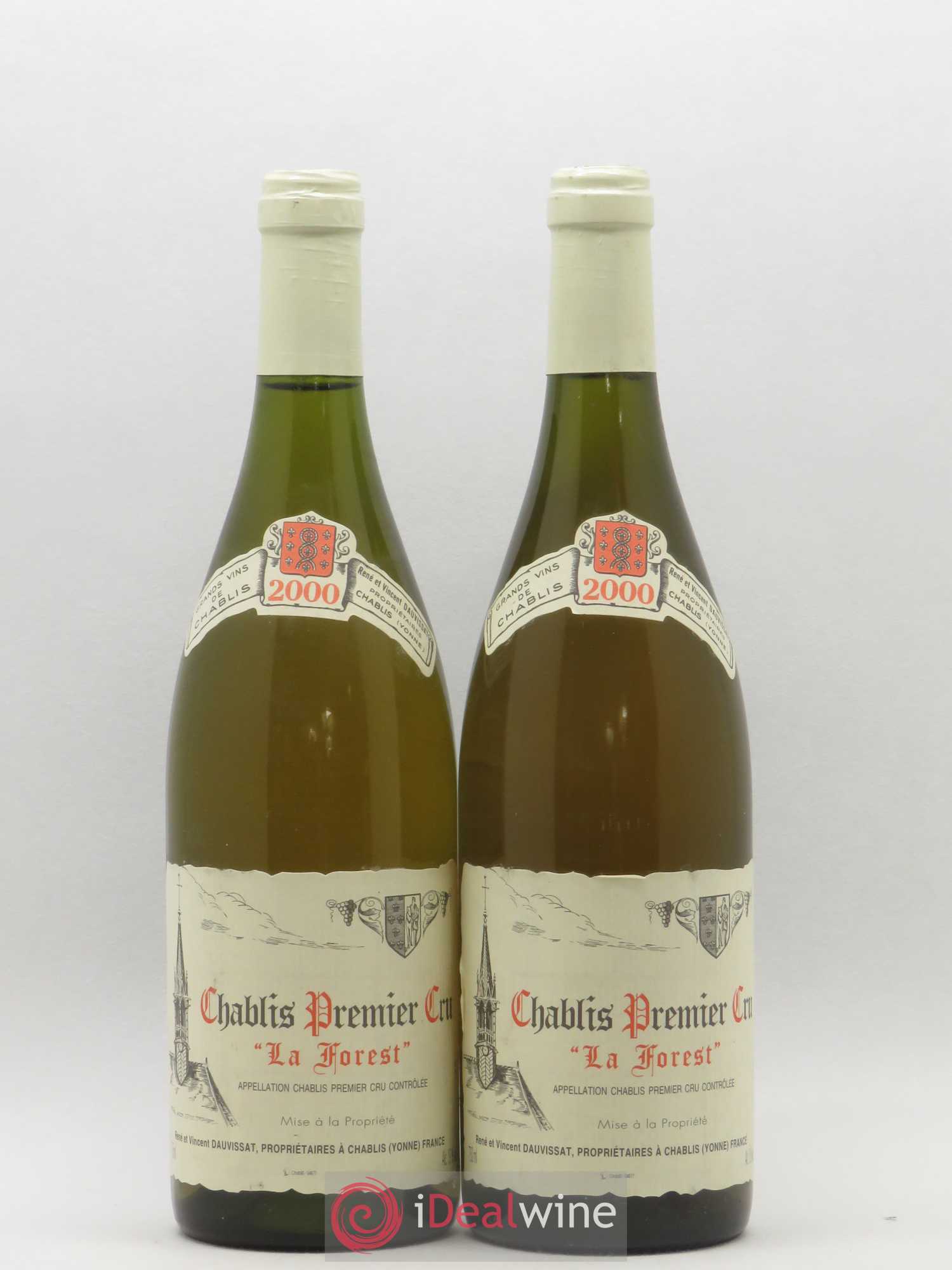 Chablis 1er Cru La Forest Vincent Dauvissat (Domaine) 2000 - Lot de 2 bouteilles - 0