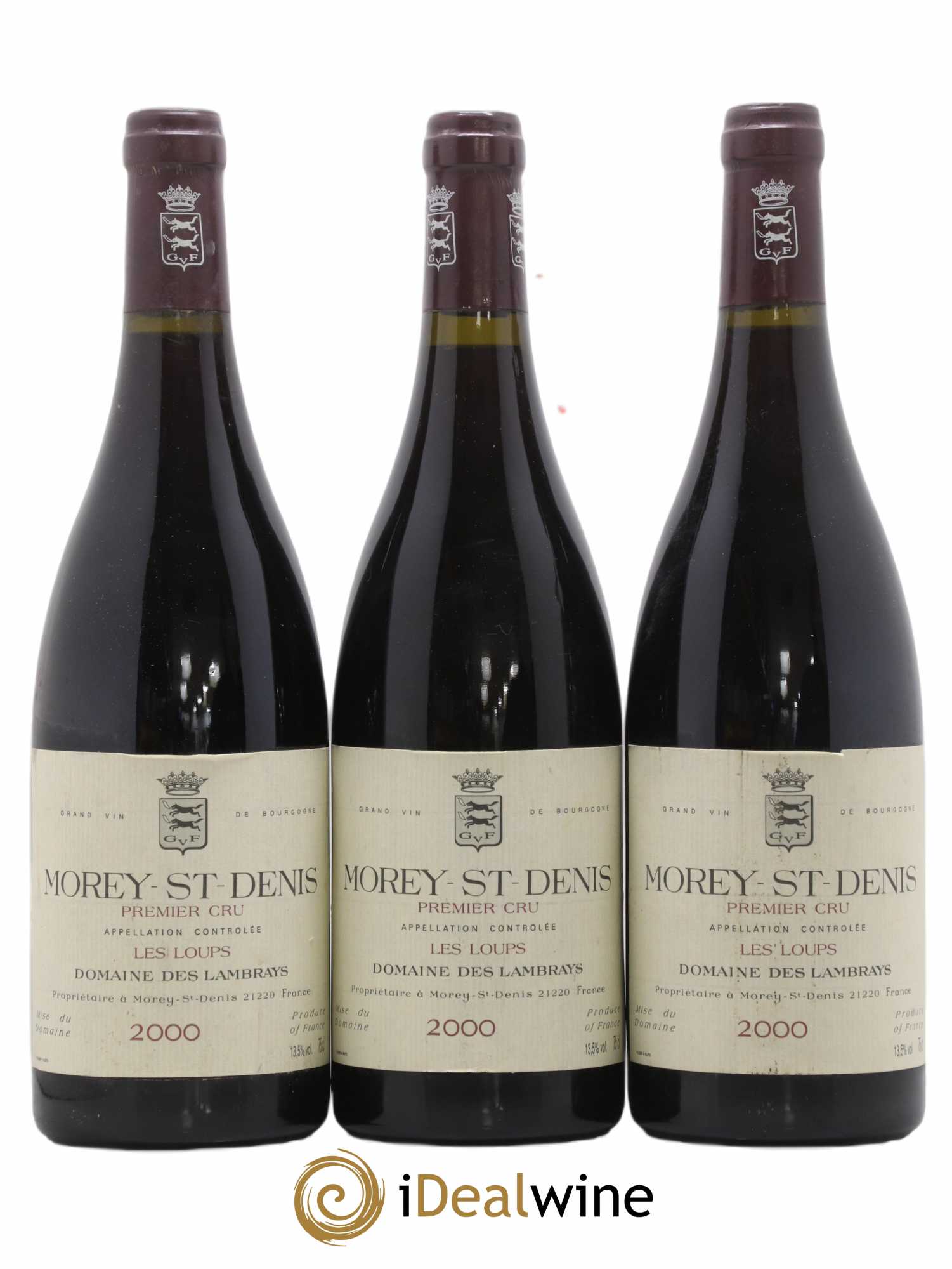 Morey-Saint-Denis 1er Cru Les Loups Domaine des Lambrays 2000 - Lot de 3 bouteilles - 0