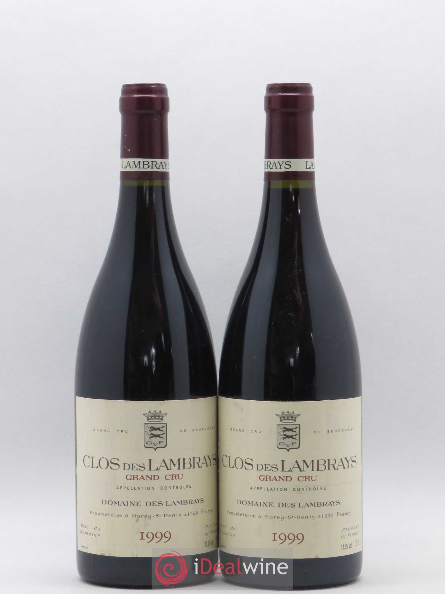 Clos des Lambrays Grand Cru Domaine des Lambrays 1999 - Lot de 2 bouteilles - 0