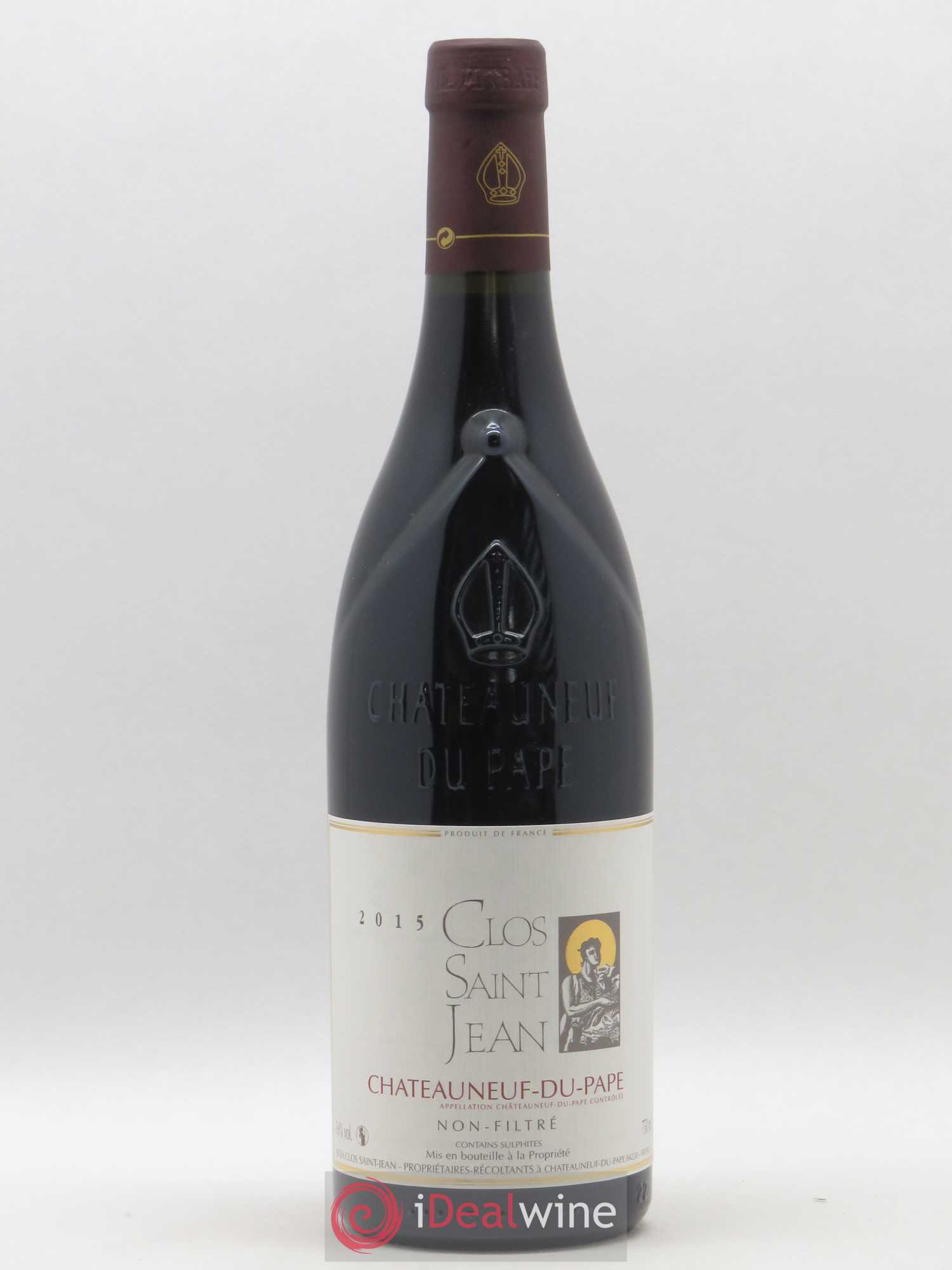 Châteauneuf-du-Pape Clos Saint-Jean Pascal et Vincent Maurel 2015 - Lot de 1 bouteille - 0