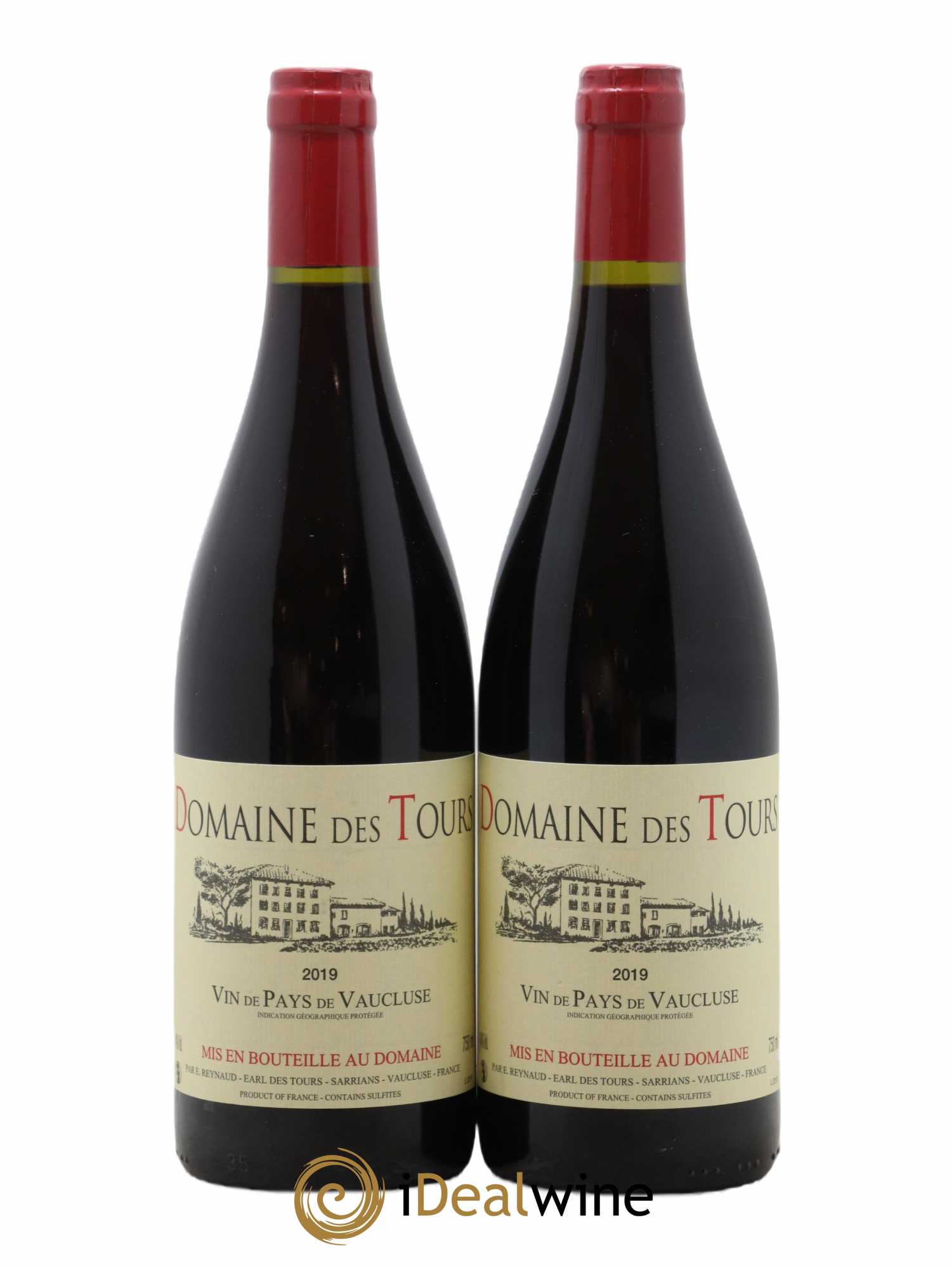 Vaucluse (Vin de Pays de Vaucluse) Domaine des Tours Emmanuel Reynaud 2019 - Lot de 2 bouteilles - 0