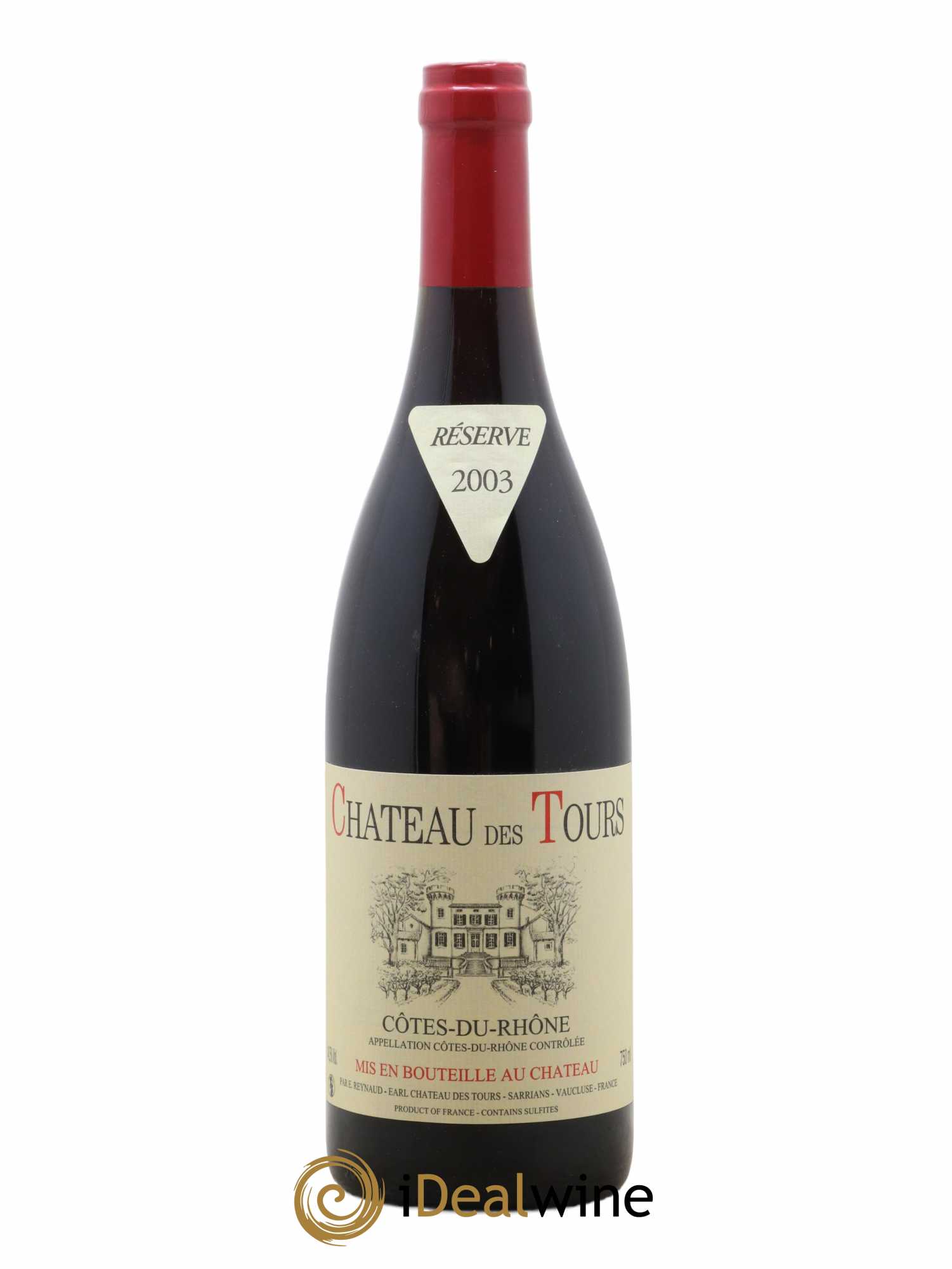 Côtes-du-Rhône Château des Tours Emmanuel Reynaud 2003 - Lot de 1 bouteille - 0