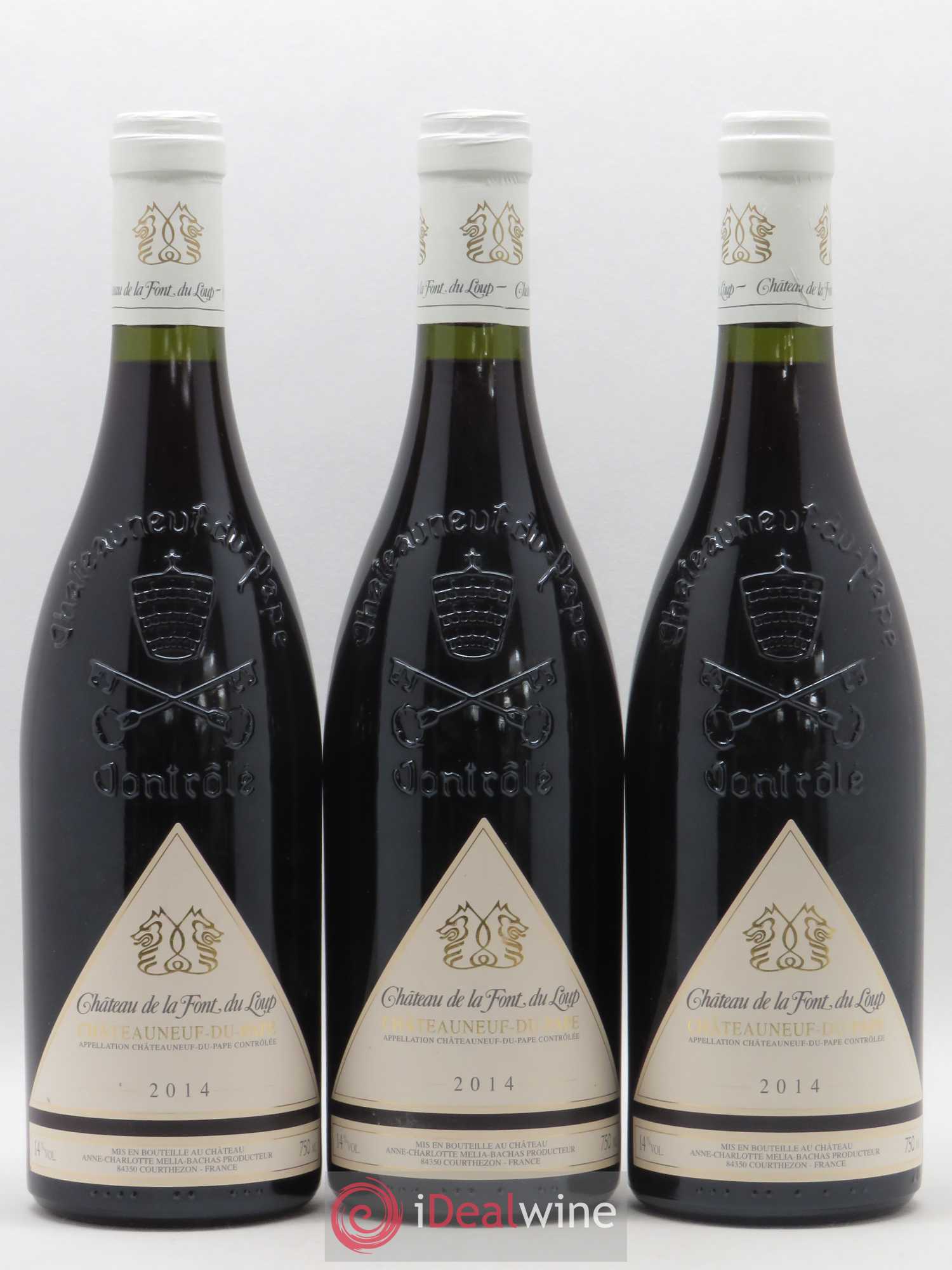 Châteauneuf-du-Pape La Font du Loup 2014 - Lot de 3 bouteilles - 0