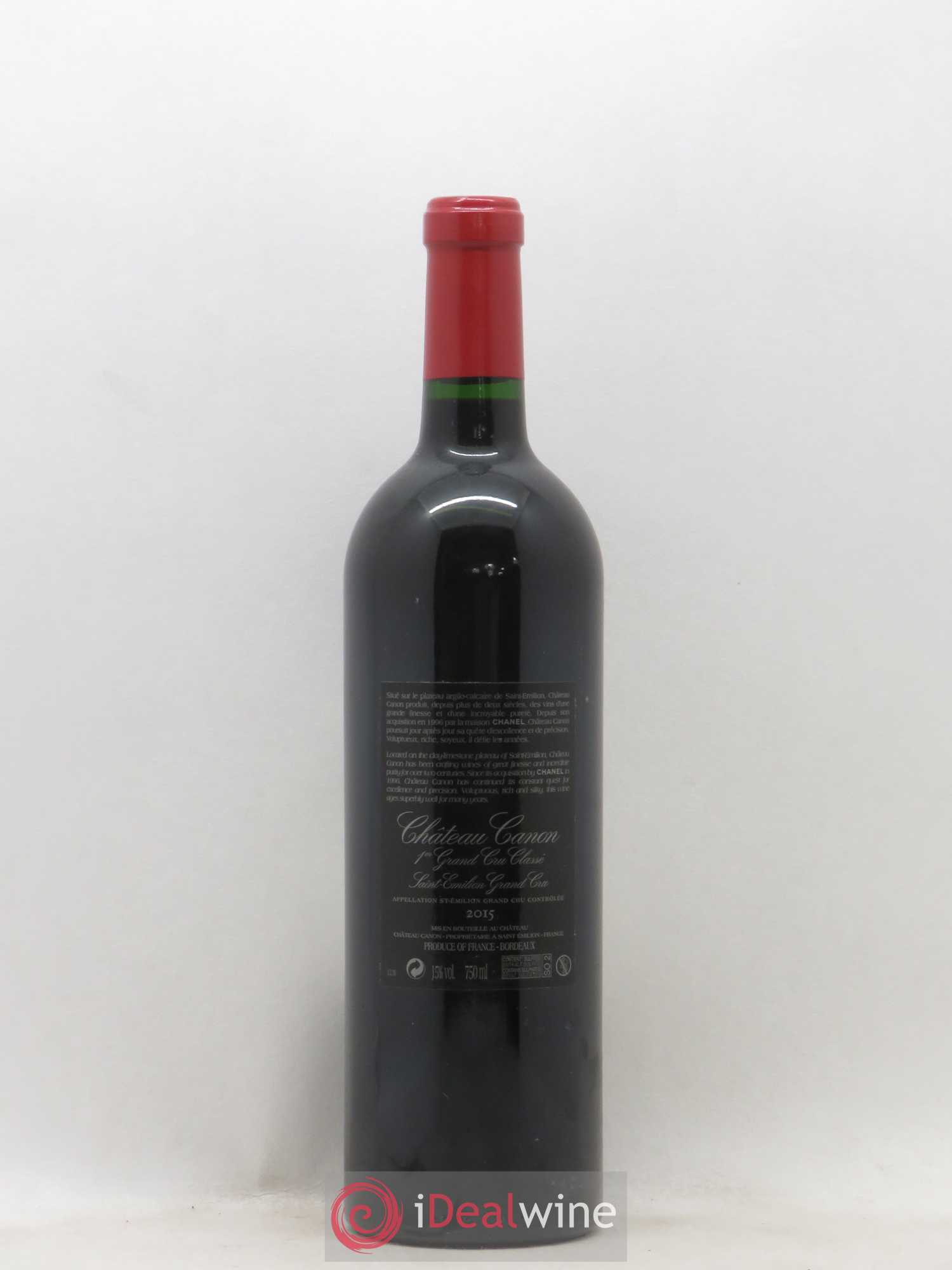 Château Canon 1er Grand Cru Classé B 2015 - Lot de 1 bouteille - 1