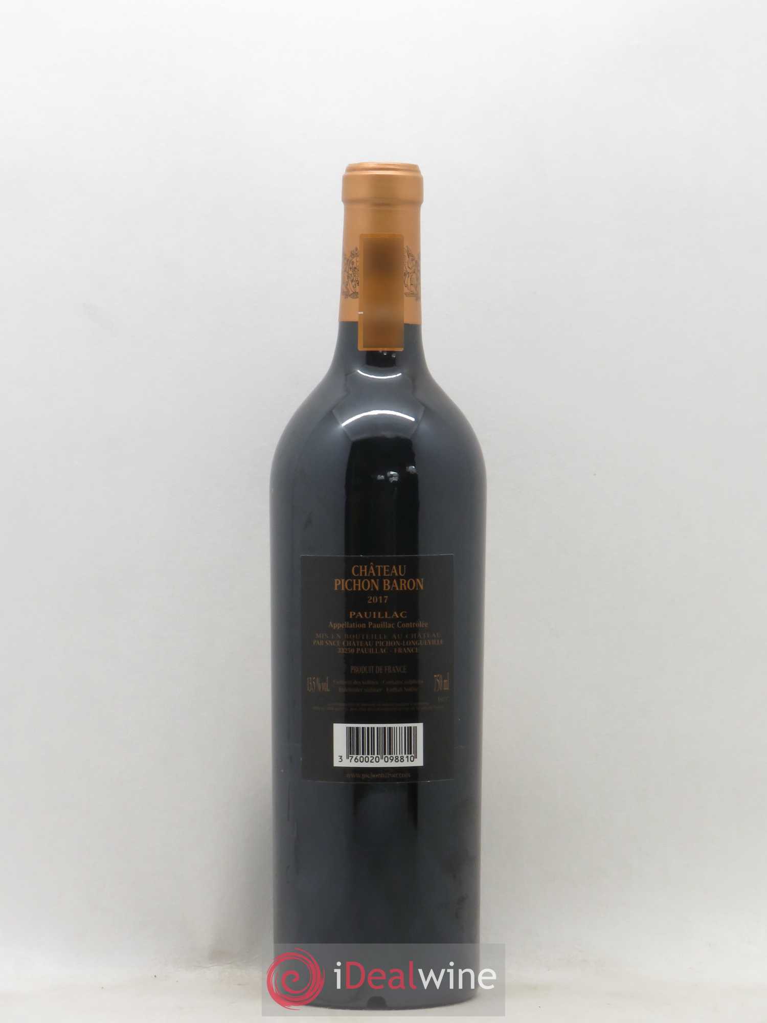 Pichon Longueville Baron 2ème Grand Cru Classé 2017 - Lot de 1 bouteille - 1