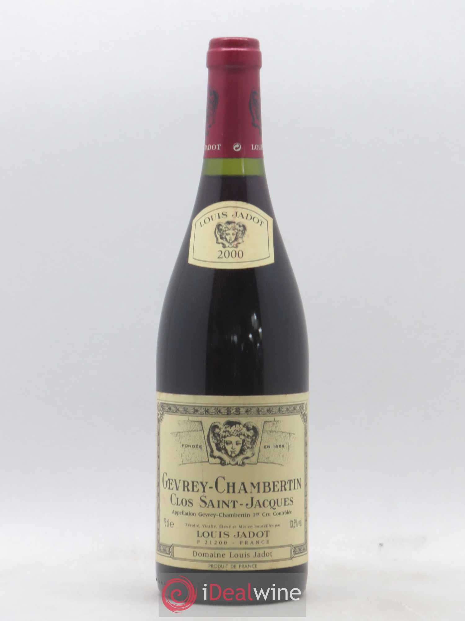 Gevrey-Chambertin 1er Cru Clos Saint Jacques Domaine Louis Jadot 2000 - Lot de 1 bouteille - 0