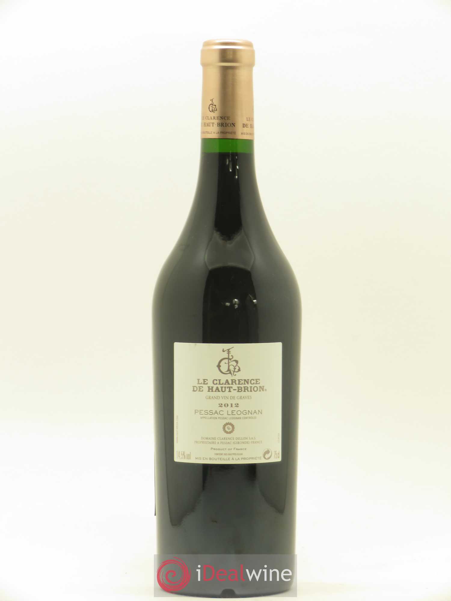 Clarence (Bahans) de Haut-Brion Second Vin 2012 - Lot de 1 bouteille - 1