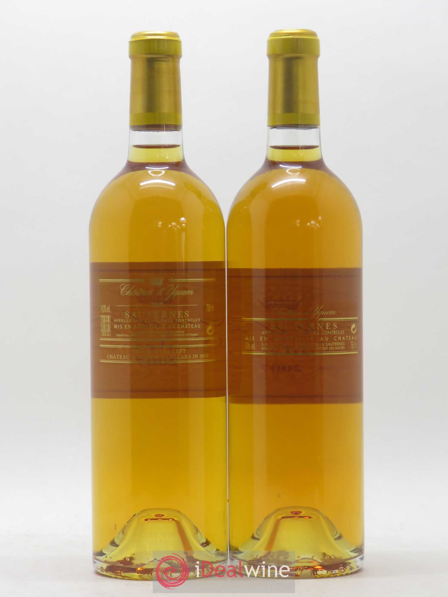 Château d' Yquem 1er Cru Classé Supérieur 2007 - Lotto di 2 bottiglie - 1