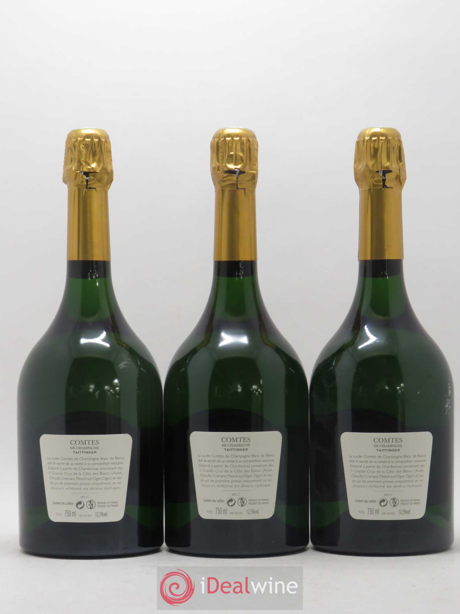 Comtes de Champagne Taittinger 2008 - Lot de 3 bouteilles - 1