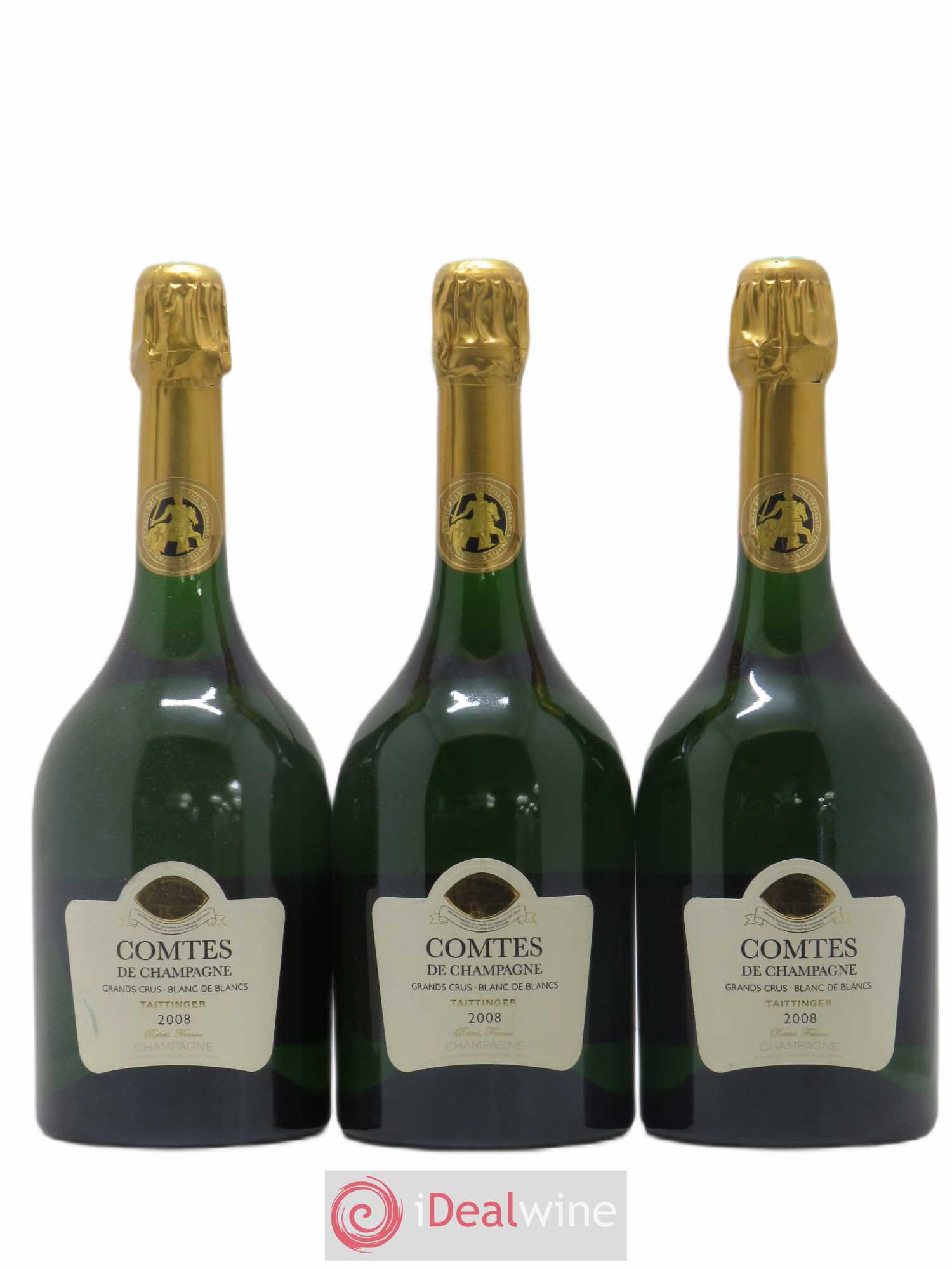 Comtes de Champagne Taittinger 2008 - Lot de 3 bouteilles - 0