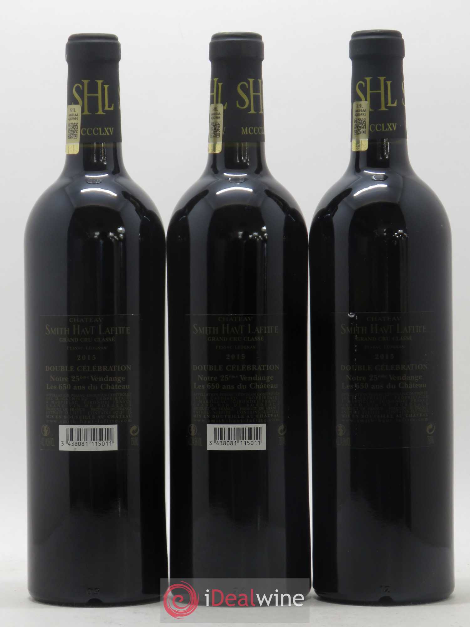 Château Smith Haut Lafitte Cru Classé de Graves 2015 - Lot de 3 bouteilles - 1