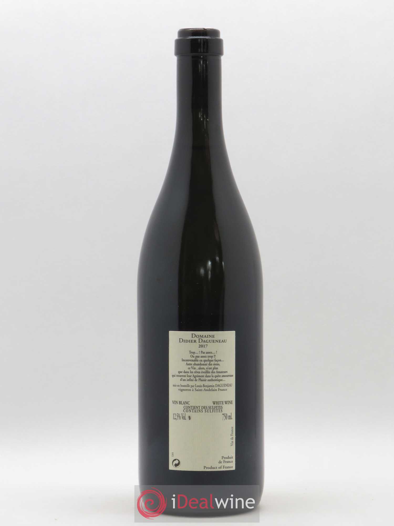 Vin de France Blanc Fumé Dagueneau (Domaine Didier - Louis-Benjamin) 2017 - Lot of 1 bottle - 1