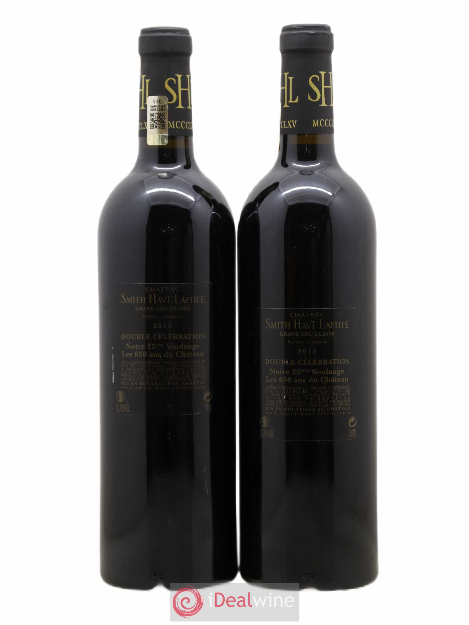 Château Smith Haut Lafitte Cru Classé de Graves 2015 - Lot of 2 bottles - 1