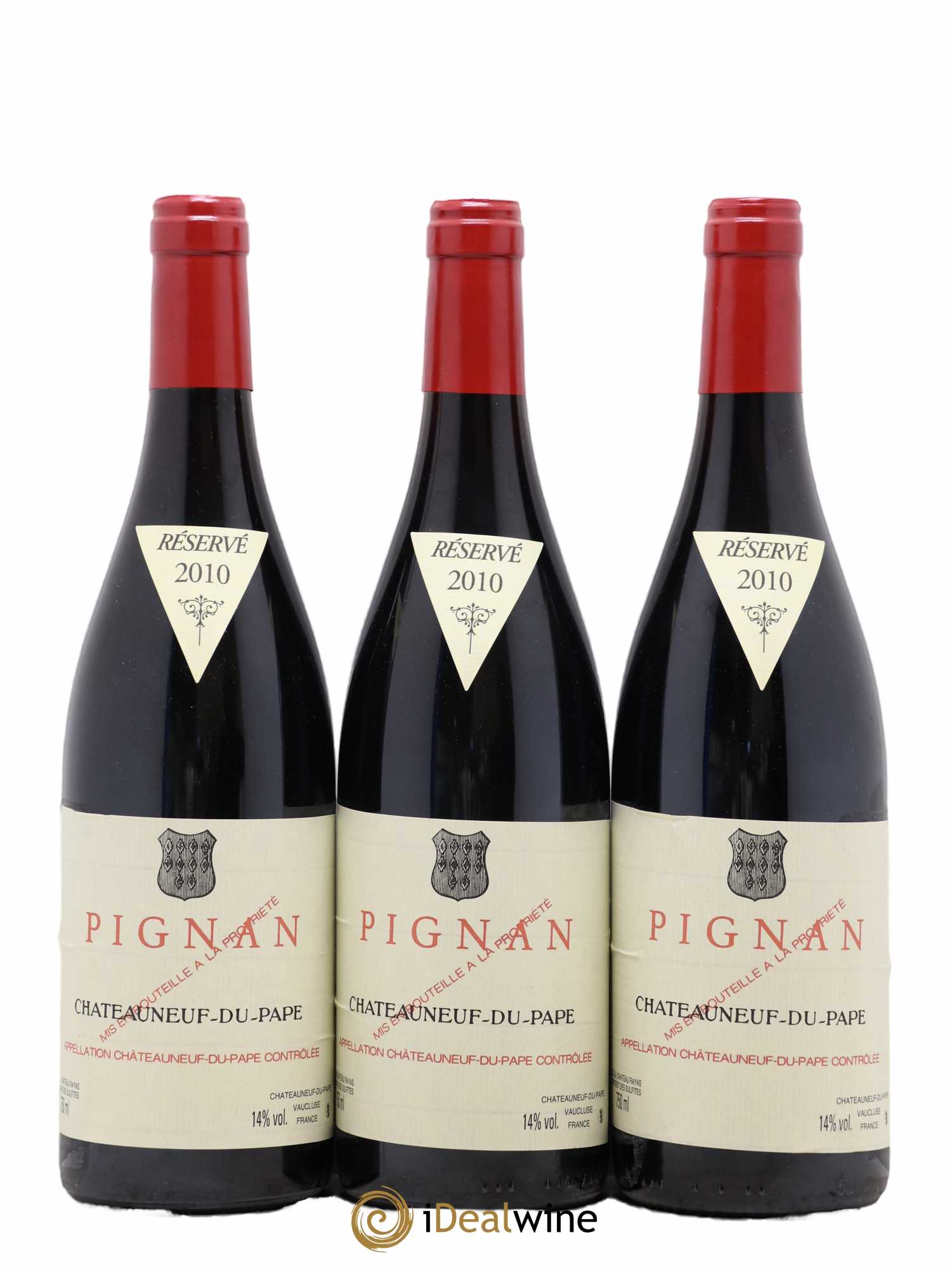 Châteauneuf-du-Pape Pignan Emmanuel Reynaud 2010 - Lot de 3 bouteilles - 0