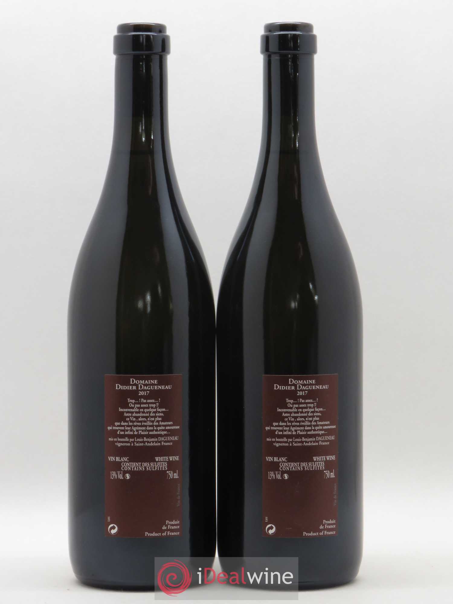 Vin de France Pur Sang Dagueneau 2017 - Posten von 2 Flaschen - 1
