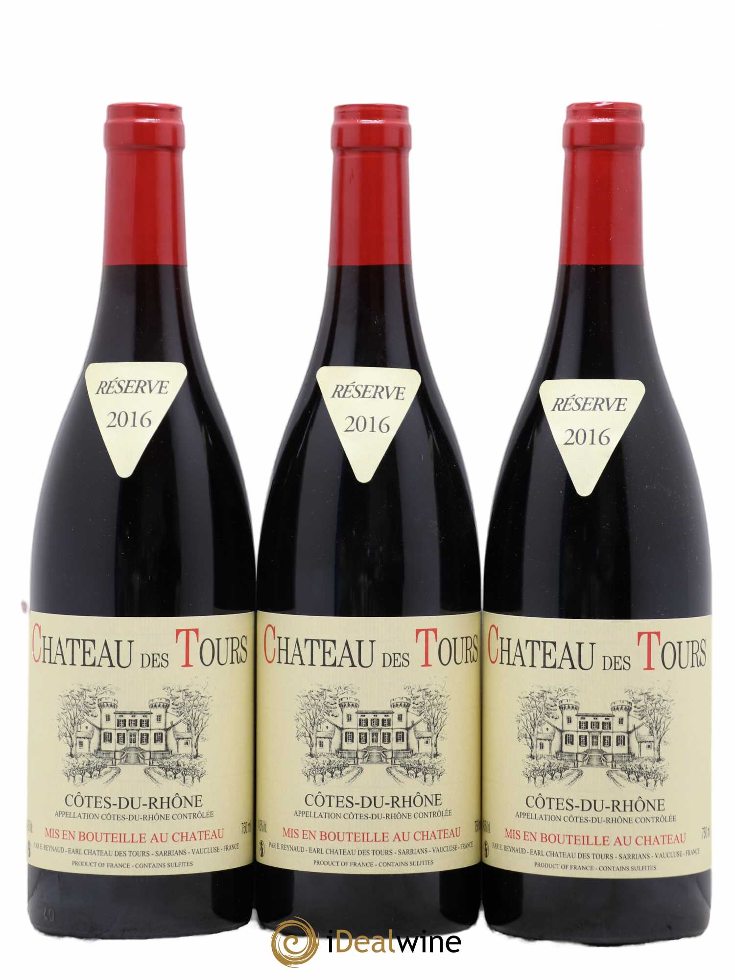 Côtes-du-Rhône Château des Tours Emmanuel Reynaud 2016 - Lot de 6 bouteilles - 1