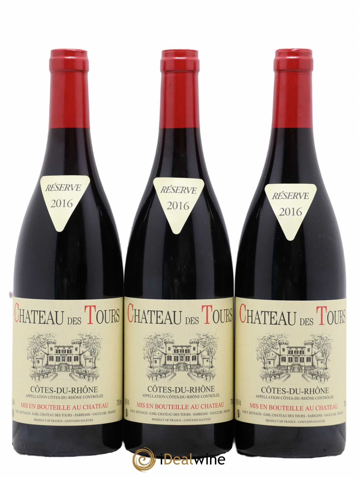 Côtes-du-Rhône Château des Tours Emmanuel Reynaud 2016 - Lot de 6 bouteilles - 2