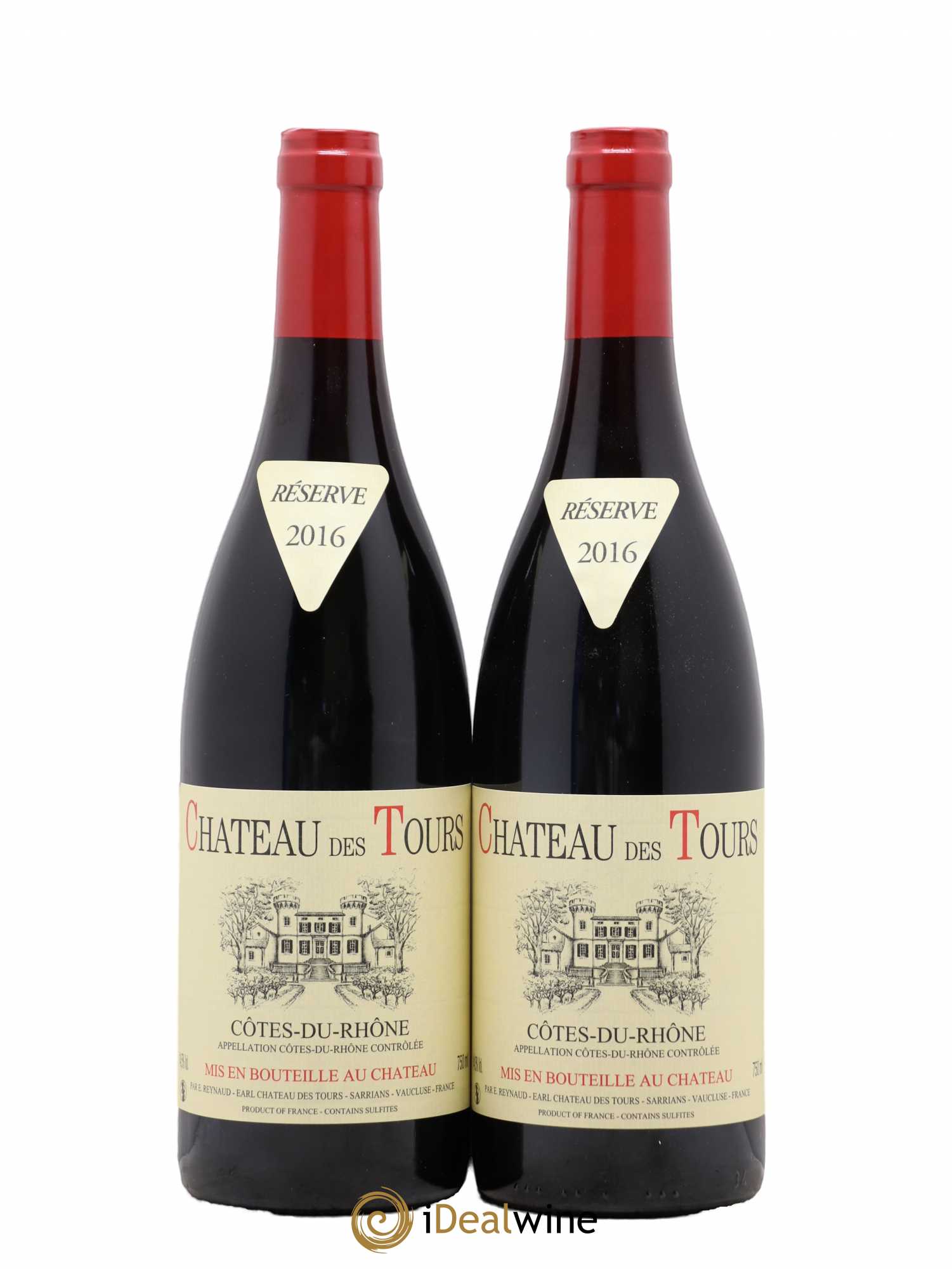 Côtes-du-Rhône Château des Tours Emmanuel Reynaud 2016 - Lot de 2 bouteilles - 0