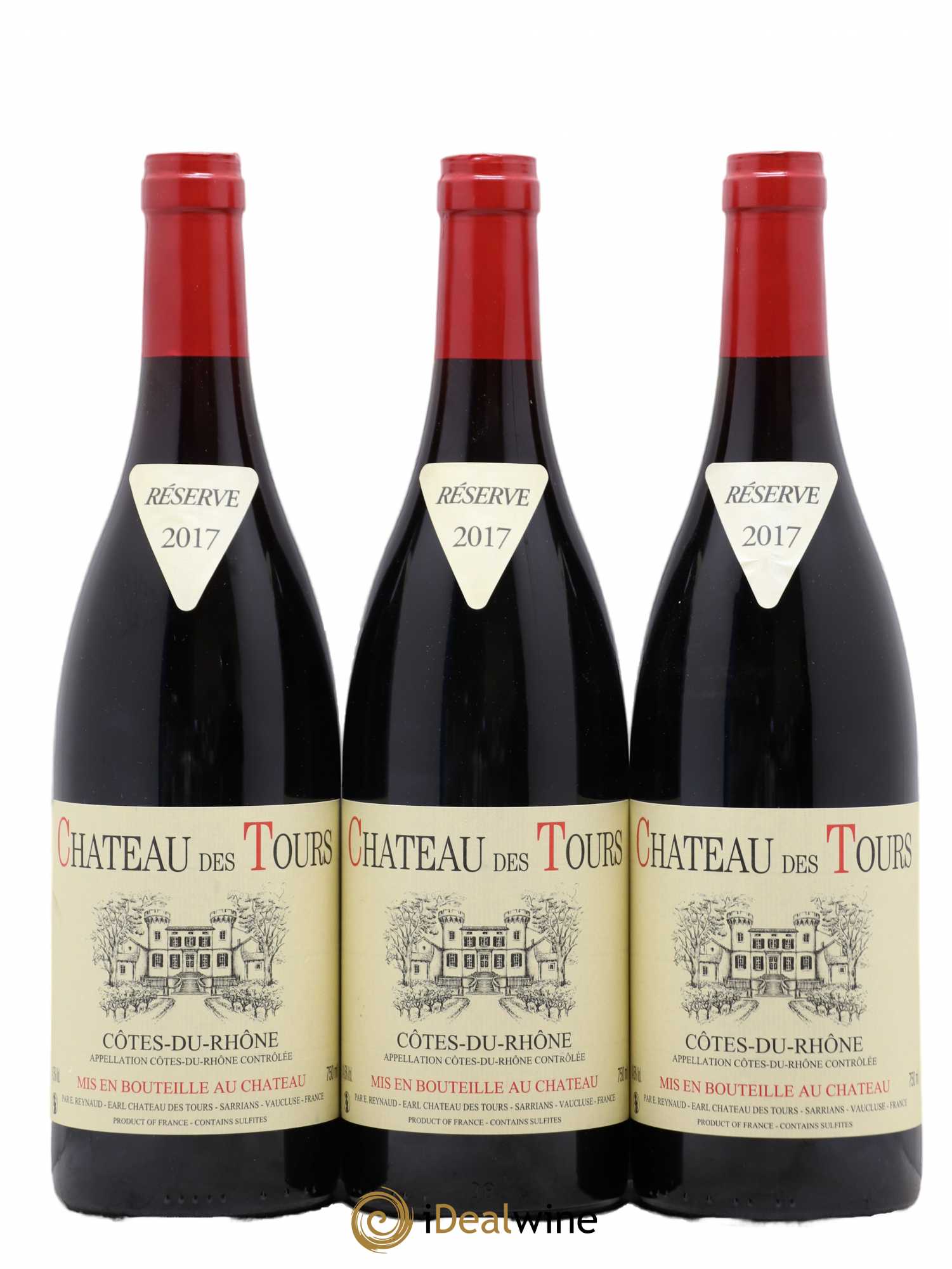 Côtes-du-Rhône Château des Tours Emmanuel Reynaud 2017 - Lot de 6 bouteilles - 2