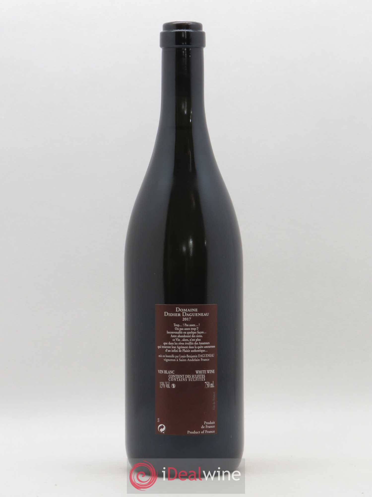 Vin de France Pur Sang Dagueneau 2017 - Posten von 1 Flasche - 1