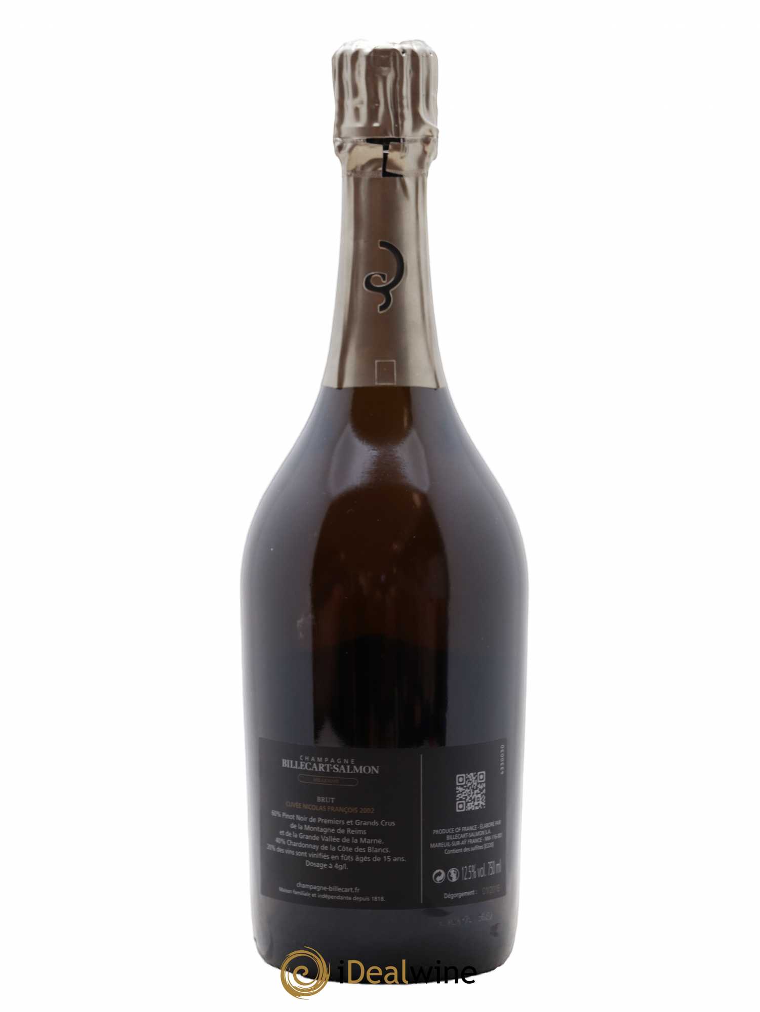 Brut Nicolas François Billecart Billecart-Salmon 2002 - Lot de 1 bouteille - 1