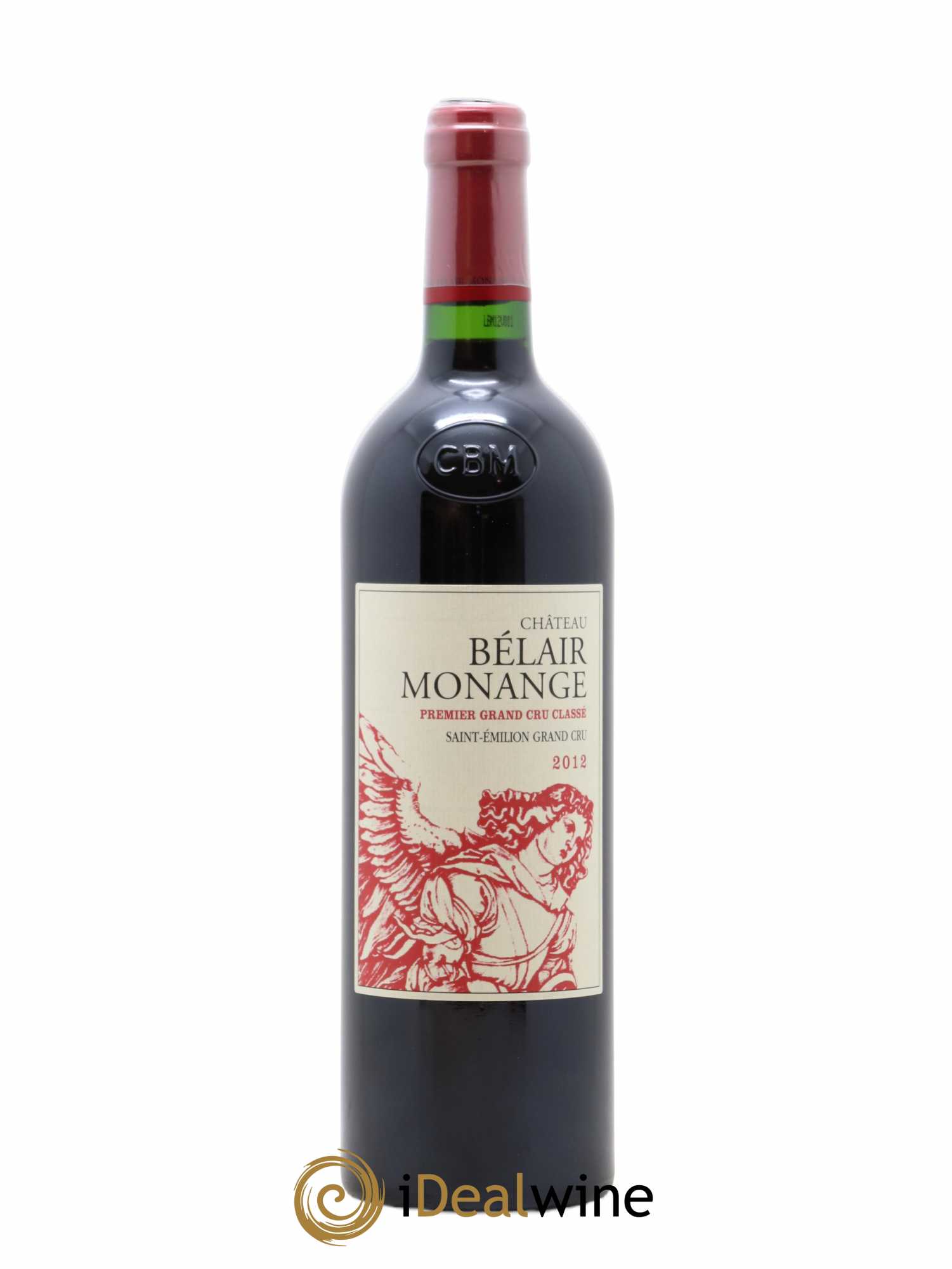 Château Belair (Belair-Monange) 1er Grand Cru Classé B 2012 - Lot de 1 bouteille - 0