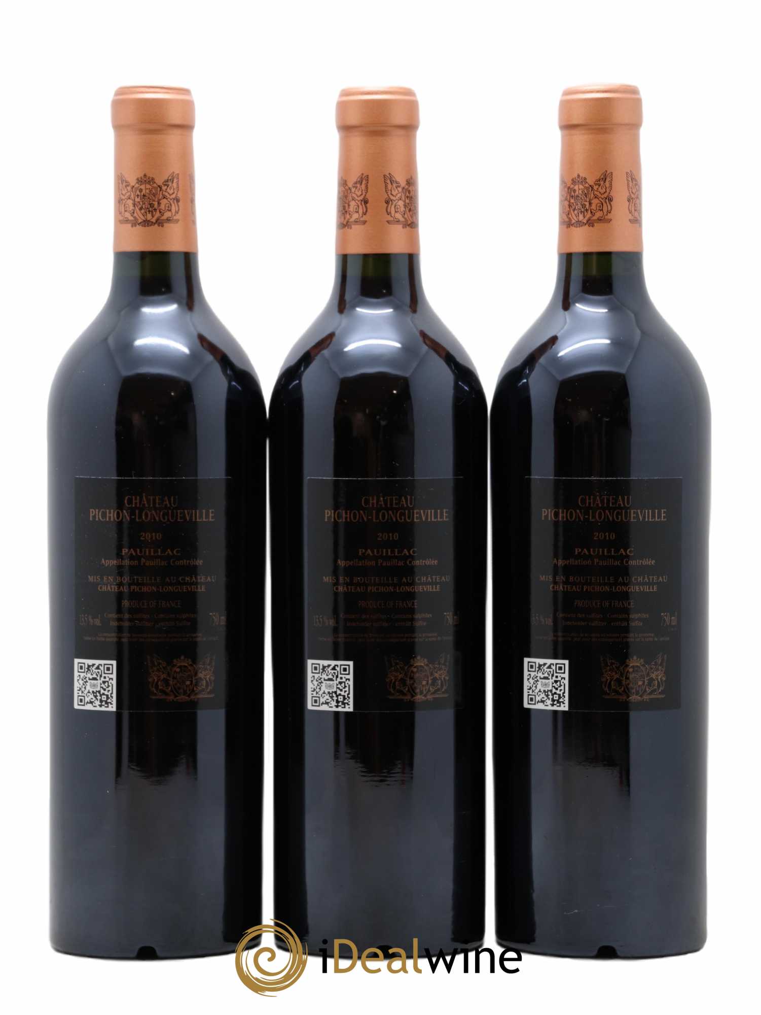 Pichon Longueville Baron 2ème Grand Cru Classé 2010 - Lot de 3 bouteilles - 1