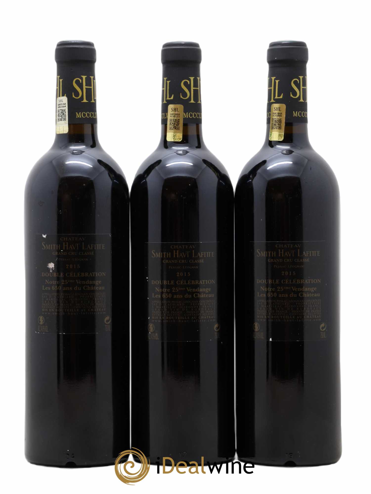 Château Smith Haut Lafitte Cru Classé de Graves 2015 - Lot of 3 bottles - 1