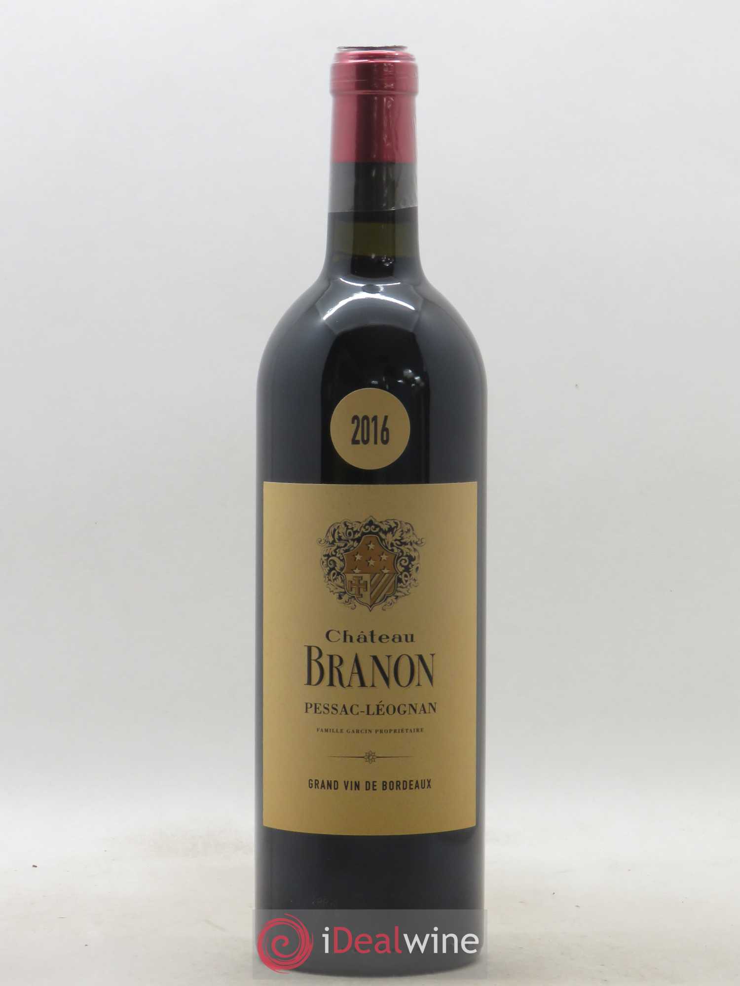 Château Branon 2016 - Lot de 1 bouteille - 0