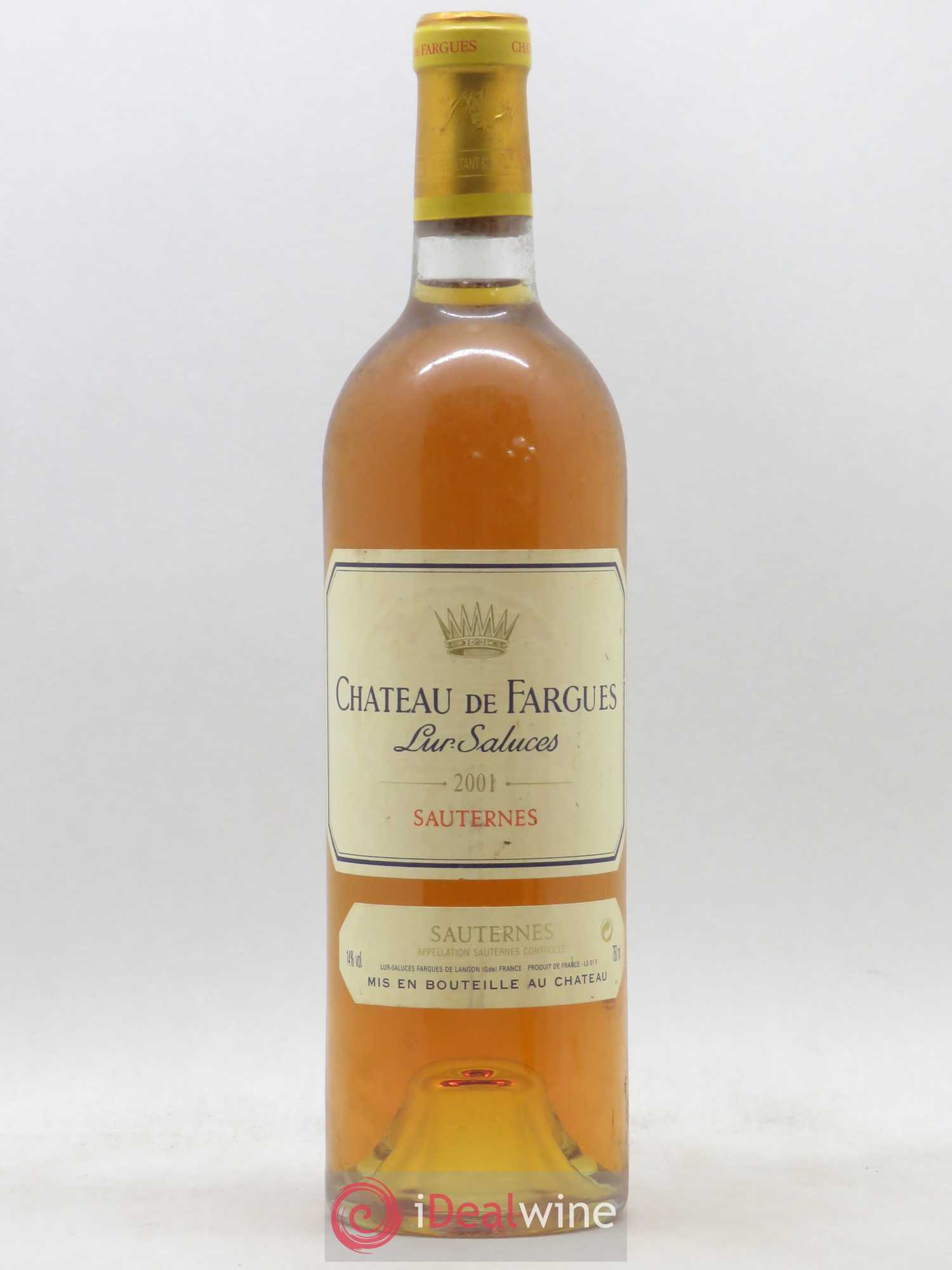 Château de Fargues 2001 - Lotto di 1 bottiglia - 0