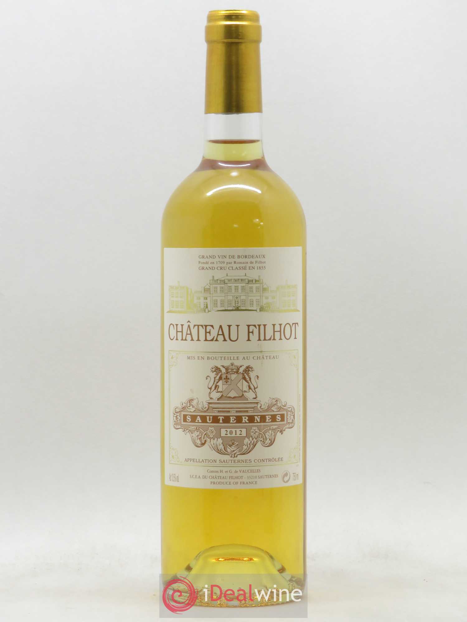 Château Filhot 2ème Grand Cru Classé 2012 - Lotto di 1 bottiglia - 0