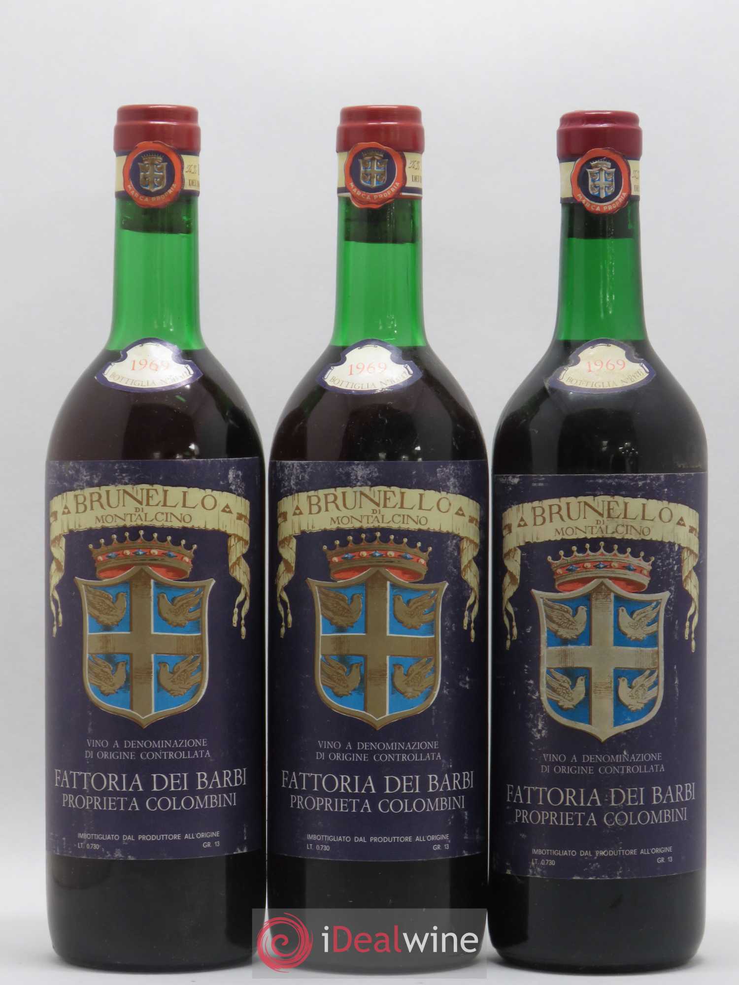 Brunello di Montalcino 1969 - Posten von 3 Flaschen - 0