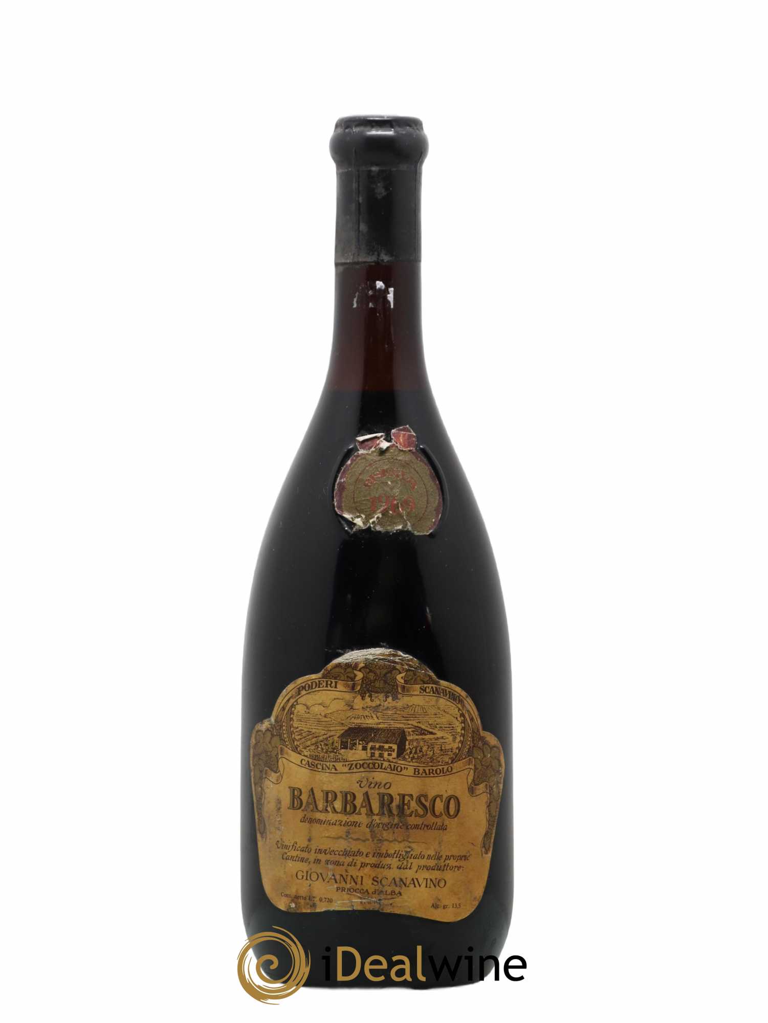 Barbaresco DOCG Riservacascina Zoccolaio Giovanni Scanavino 1969 - Lot de 1 bouteille - 0
