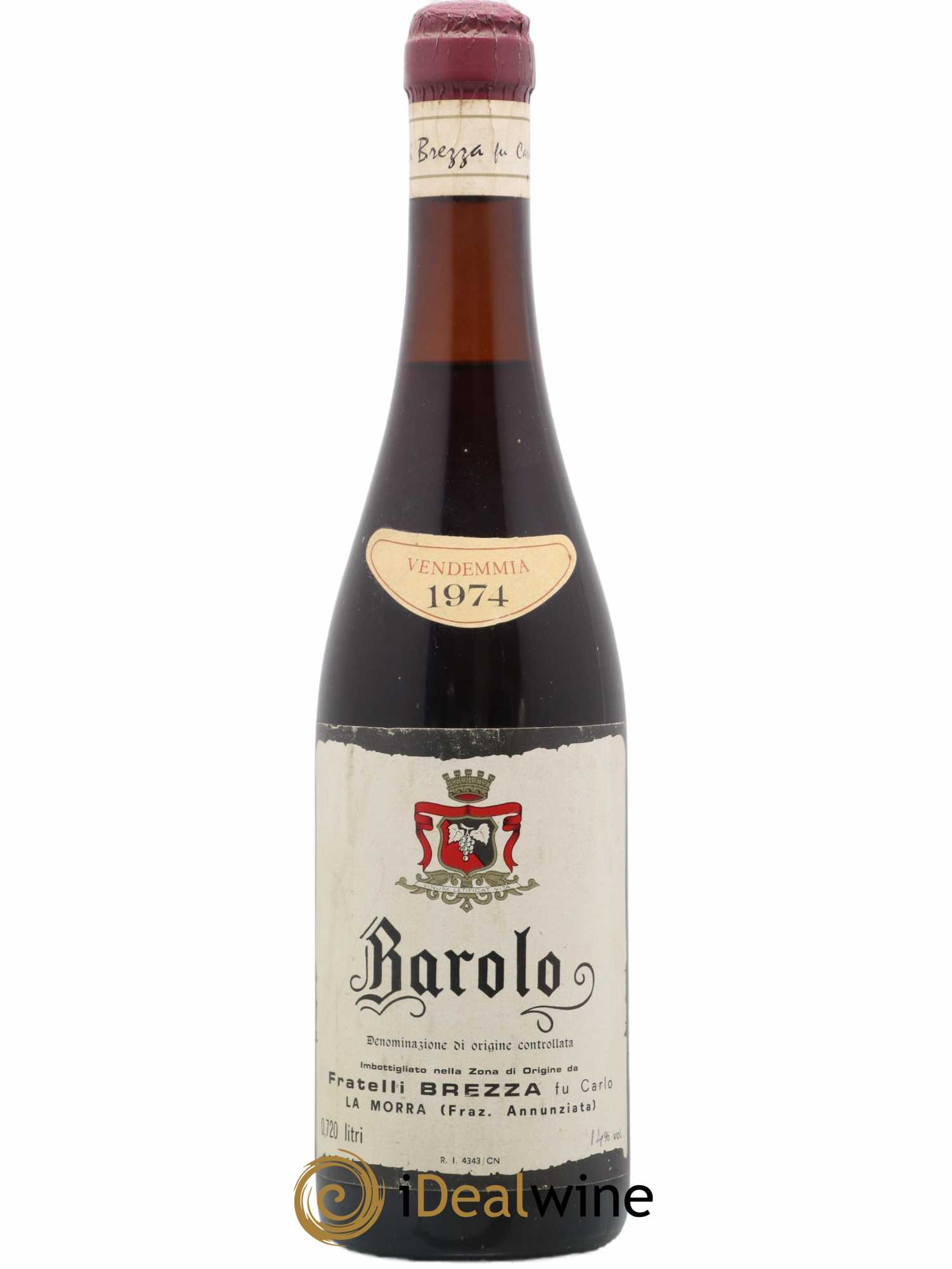 Barolo Fratelli Brezza 1974 - Posten von 1 Flasche - 0