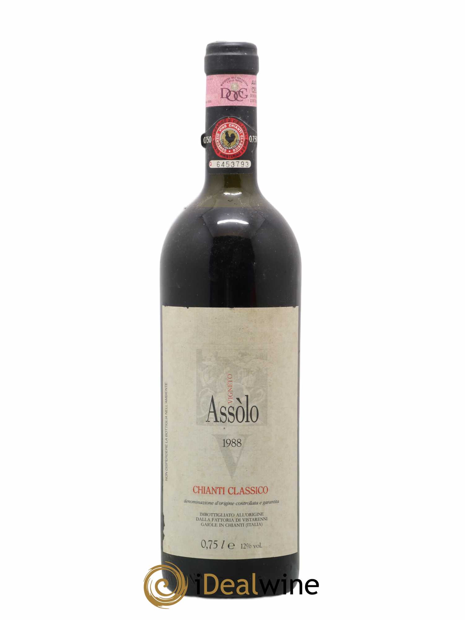Chianti Classico DOCG Assolo 1988 - Posten von 1 Flasche - 0